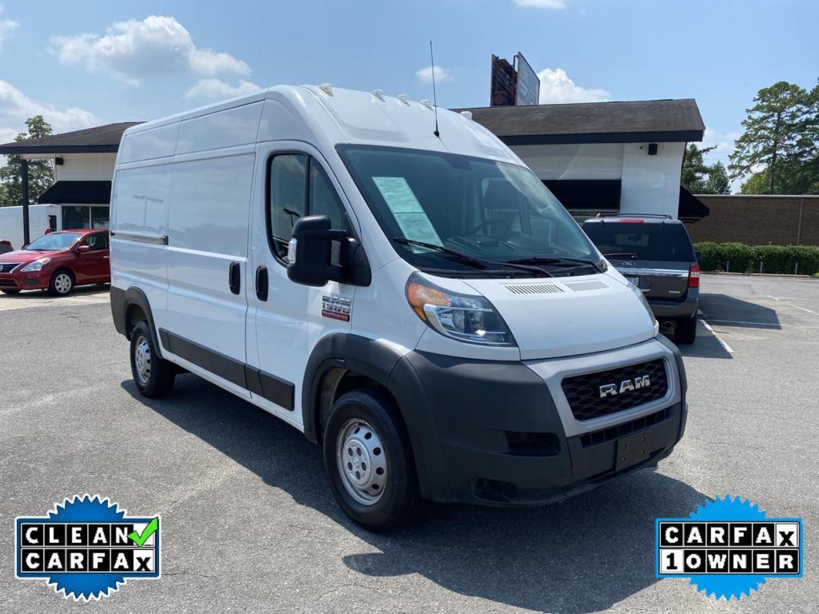 2019 Bright White Clearcoat /Black Ram ProMaster 1500 High Roof 136WB (3C6TRVBG9KE) with an V6, 3.6L engine, 6-speed automatic transmission, located at 3147 E Independence Blvd, Charlotte, NC, 28205, 35.200268, -80.773651 - <b>Equipment</b><br>It features a hands-free Bluetooth phone system. See what's behind you with the back up camera on this 1/2 ton van. This unit has a clean CARFAX vehicle history report. Good News! This certified CARFAX 1-owner vehicle has only had one owner before you. The satellite radio system - Photo #9