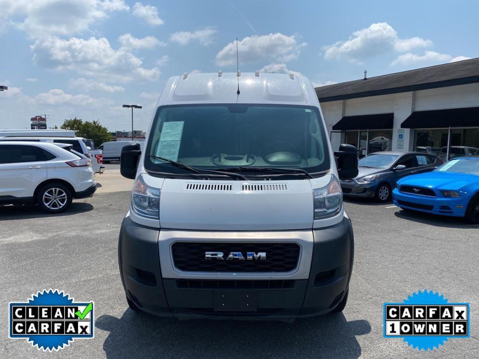2019 Bright White Clearcoat /Black Ram ProMaster 1500 High Roof 136WB (3C6TRVBG9KE) with an V6, 3.6L engine, 6-speed automatic transmission, located at 3147 E Independence Blvd, Charlotte, NC, 28205, 35.200268, -80.773651 - <b>Equipment</b><br>It features a hands-free Bluetooth phone system. See what's behind you with the back up camera on this 1/2 ton van. This unit has a clean CARFAX vehicle history report. Good News! This certified CARFAX 1-owner vehicle has only had one owner before you. The satellite radio system - Photo #10