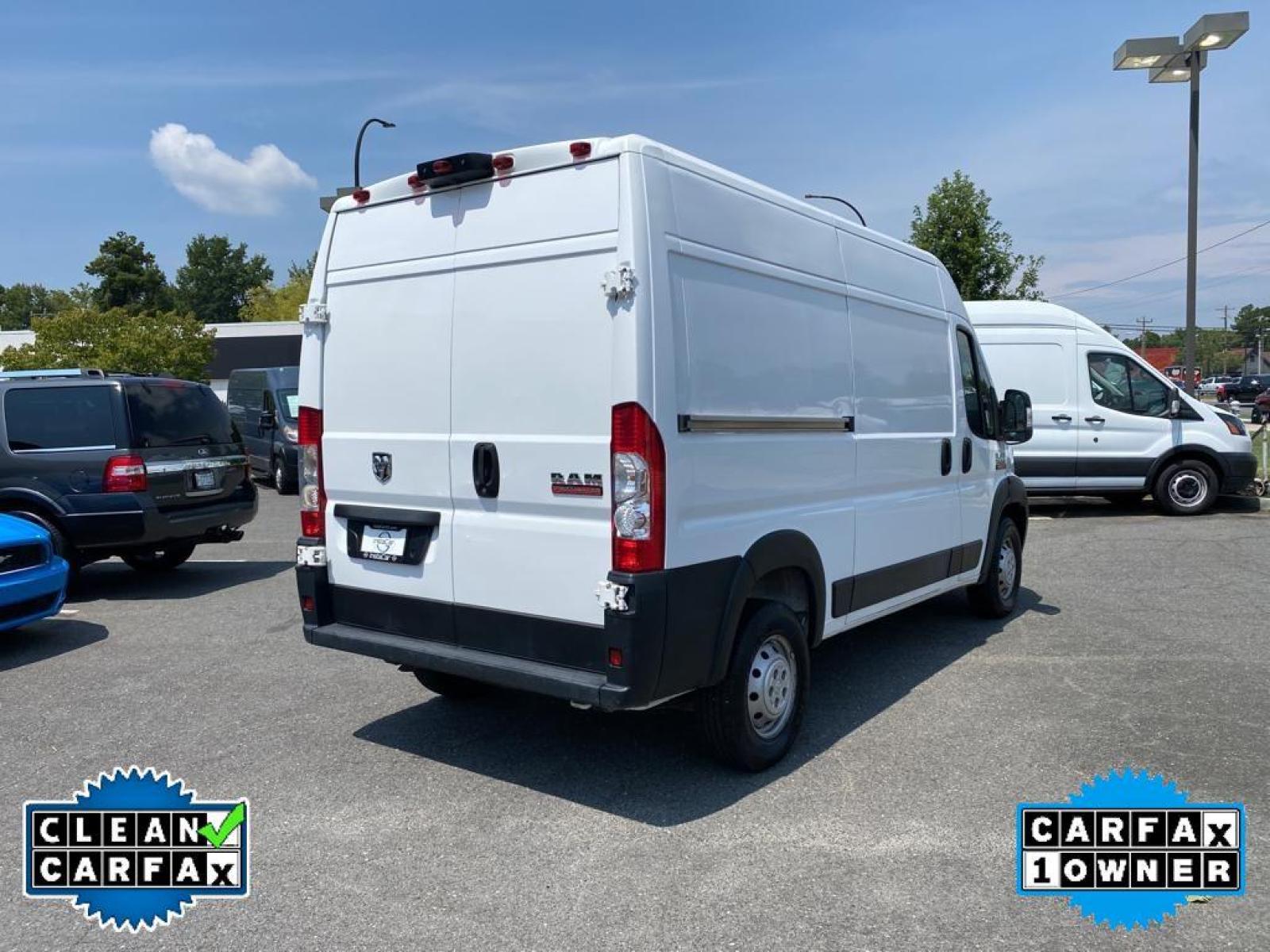 2019 Bright White Clearcoat /Black Ram ProMaster 1500 High Roof 136WB (3C6TRVBG9KE) with an V6, 3.6L engine, 6-speed automatic transmission, located at 3147 E Independence Blvd, Charlotte, NC, 28205, 35.200268, -80.773651 - <b>Equipment</b><br>It features a hands-free Bluetooth phone system. See what's behind you with the back up camera on this 1/2 ton van. This unit has a clean CARFAX vehicle history report. Good News! This certified CARFAX 1-owner vehicle has only had one owner before you. The satellite radio system - Photo #15