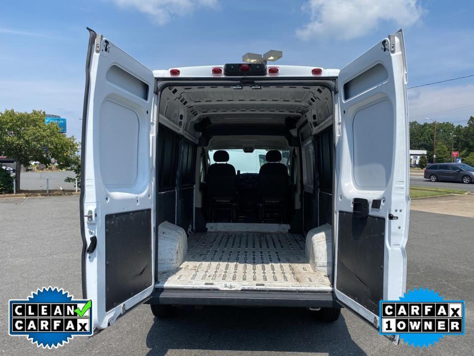 2019 Bright White Clearcoat /Black Ram ProMaster 1500 High Roof 136WB (3C6TRVBG9KE) with an V6, 3.6L engine, 6-speed automatic transmission, located at 3147 E Independence Blvd, Charlotte, NC, 28205, 35.200268, -80.773651 - <b>Equipment</b><br>It features a hands-free Bluetooth phone system. See what's behind you with the back up camera on this 1/2 ton van. This unit has a clean CARFAX vehicle history report. Good News! This certified CARFAX 1-owner vehicle has only had one owner before you. The satellite radio system - Photo #28