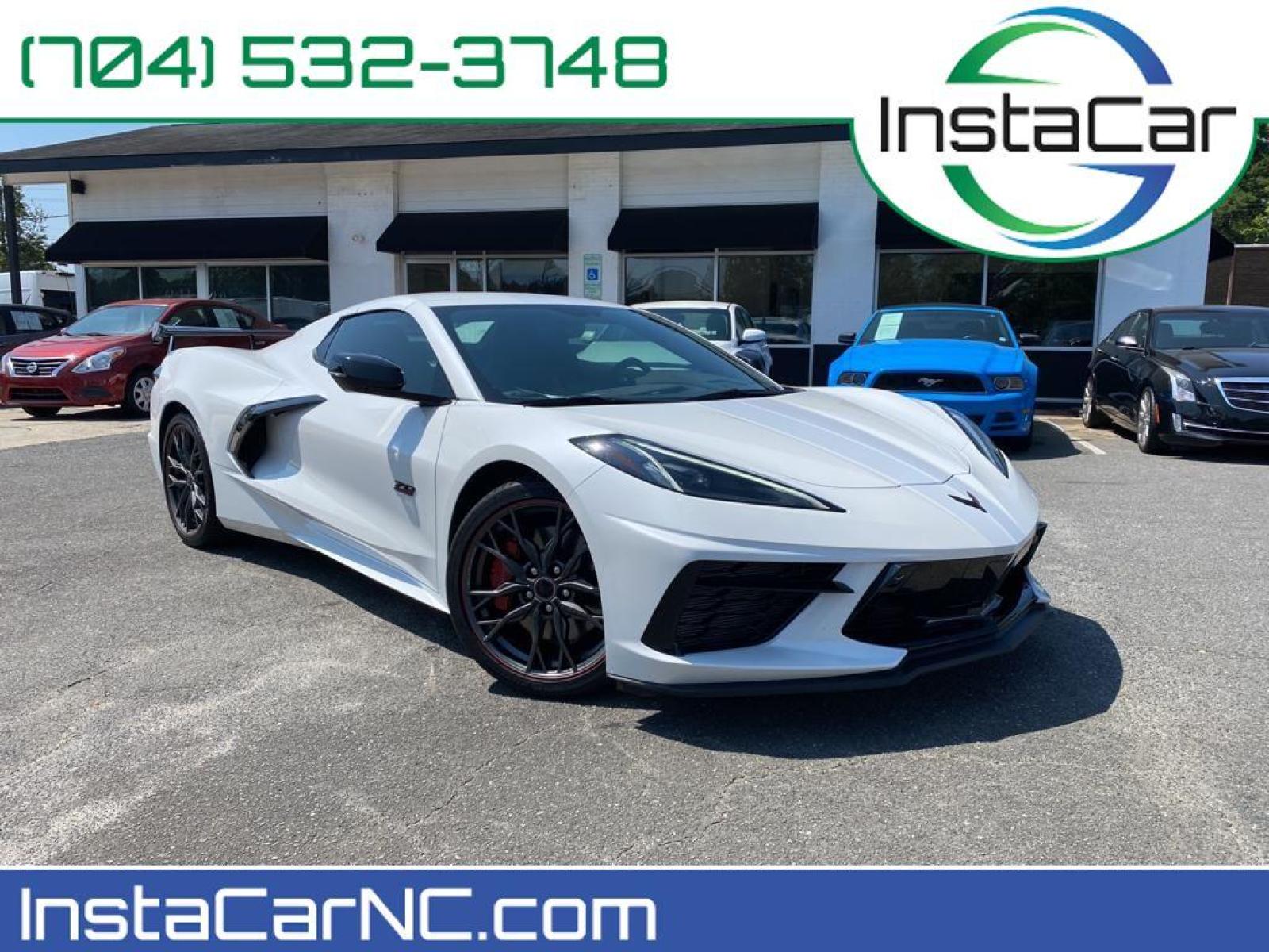 2023 white /White Chevrolet Corvette Premium 3LT (1G1YC3D45P5) with an V8, 6.2L engine, Automatic transmission, located at 3147 E Independence Blvd, Charlotte, NC, 28205, 35.200268, -80.773651 - <b>Equipment</b><br>This model features a hands-free Bluetooth phone system. This Chevrolet Corvette is equipped with the latest generation of XM/Sirius Radio. The Chevrolet Corvette has a clean CARFAX vehicle history report. The installed navigation system will keep you on the right path. Good News - Photo #0