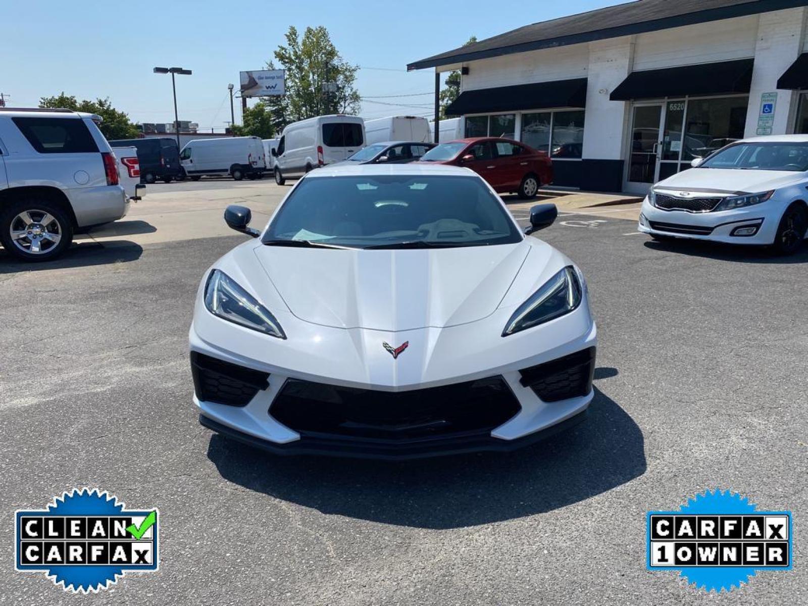 2023 white /White Chevrolet Corvette Premium 3LT (1G1YC3D45P5) with an V8, 6.2L engine, Automatic transmission, located at 3147 E Independence Blvd, Charlotte, NC, 28205, 35.200268, -80.773651 - <b>Equipment</b><br>This model features a hands-free Bluetooth phone system. This Chevrolet Corvette is equipped with the latest generation of XM/Sirius Radio. The Chevrolet Corvette has a clean CARFAX vehicle history report. The installed navigation system will keep you on the right path. Good News - Photo #9