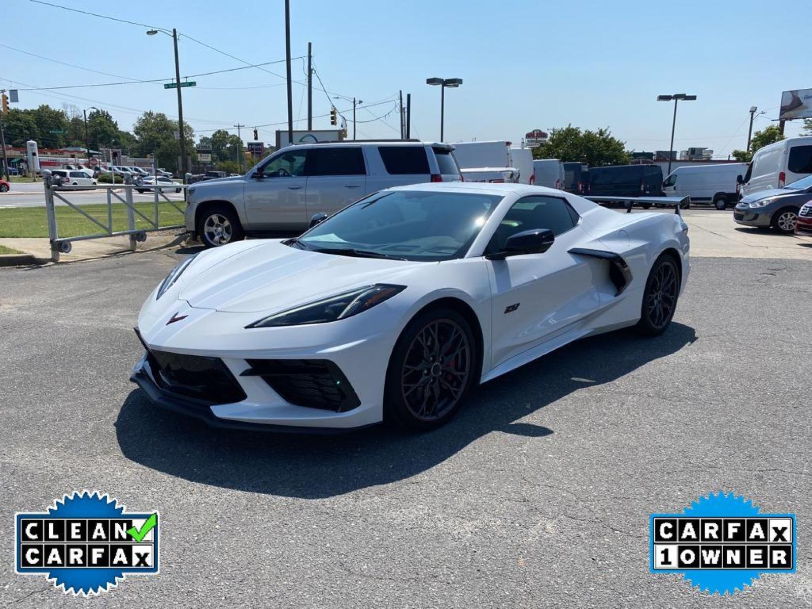 2023 white /White Chevrolet Corvette Premium 3LT (1G1YC3D45P5) with an V8, 6.2L engine, Automatic transmission, located at 3147 E Independence Blvd, Charlotte, NC, 28205, 35.200268, -80.773651 - <b>Equipment</b><br>This model features a hands-free Bluetooth phone system. This Chevrolet Corvette is equipped with the latest generation of XM/Sirius Radio. The Chevrolet Corvette has a clean CARFAX vehicle history report. The installed navigation system will keep you on the right path. Good News - Photo #11