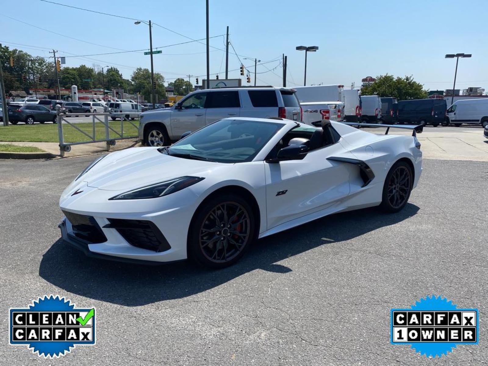 2023 white /White Chevrolet Corvette Premium 3LT (1G1YC3D45P5) with an V8, 6.2L engine, Automatic transmission, located at 3147 E Independence Blvd, Charlotte, NC, 28205, 35.200268, -80.773651 - <b>Equipment</b><br>This model features a hands-free Bluetooth phone system. This Chevrolet Corvette is equipped with the latest generation of XM/Sirius Radio. The Chevrolet Corvette has a clean CARFAX vehicle history report. The installed navigation system will keep you on the right path. Good News - Photo #12