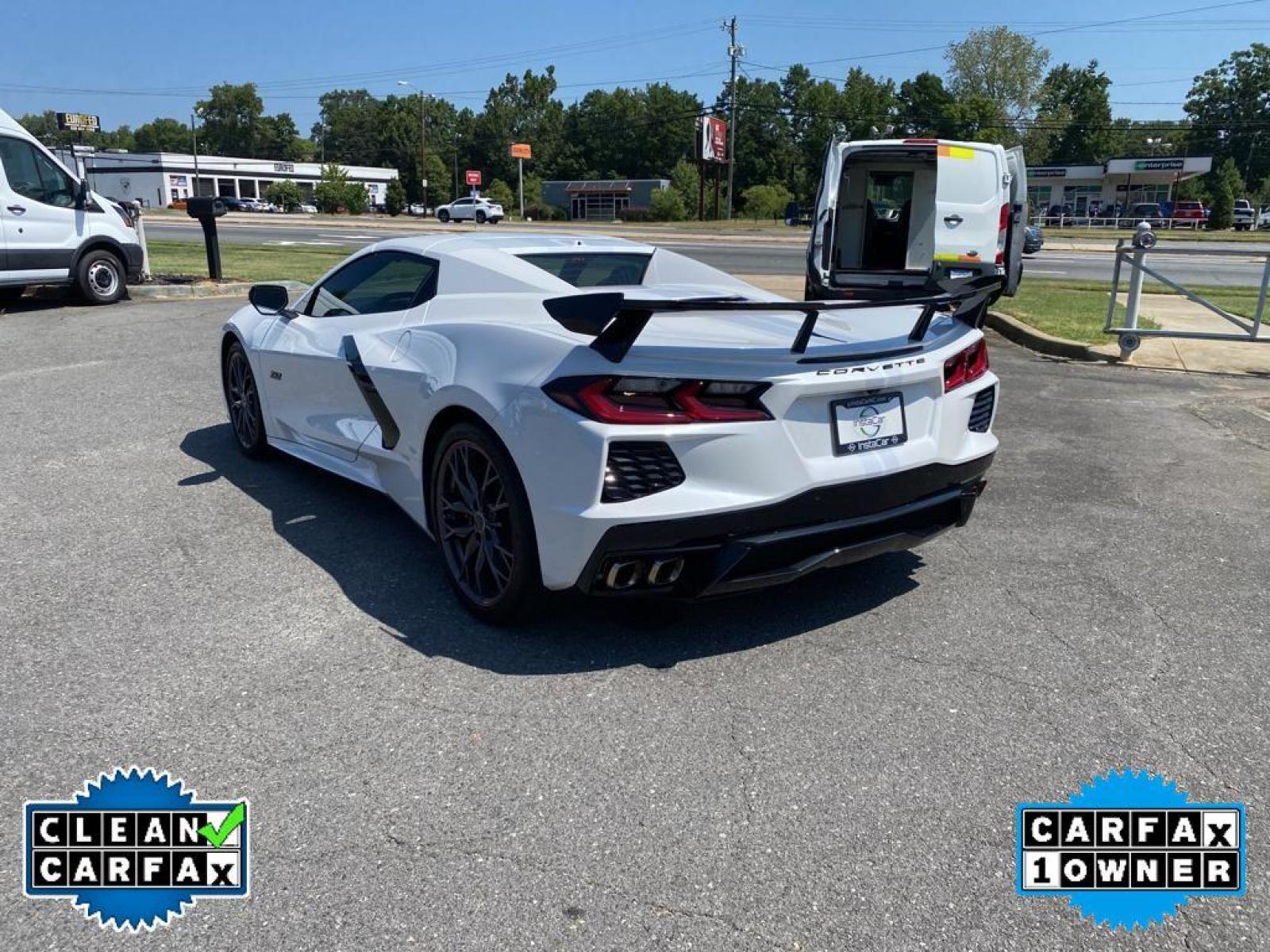 2023 white /White Chevrolet Corvette Premium 3LT (1G1YC3D45P5) with an V8, 6.2L engine, Automatic transmission, located at 3147 E Independence Blvd, Charlotte, NC, 28205, 35.200268, -80.773651 - <b>Equipment</b><br>This model features a hands-free Bluetooth phone system. This Chevrolet Corvette is equipped with the latest generation of XM/Sirius Radio. The Chevrolet Corvette has a clean CARFAX vehicle history report. The installed navigation system will keep you on the right path. Good News - Photo #15