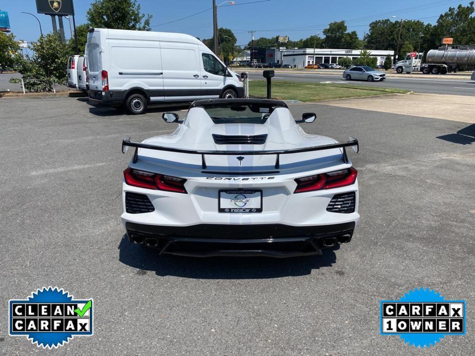 2023 white /White Chevrolet Corvette Premium 3LT (1G1YC3D45P5) with an V8, 6.2L engine, Automatic transmission, located at 3147 E Independence Blvd, Charlotte, NC, 28205, 35.200268, -80.773651 - <b>Equipment</b><br>This model features a hands-free Bluetooth phone system. This Chevrolet Corvette is equipped with the latest generation of XM/Sirius Radio. The Chevrolet Corvette has a clean CARFAX vehicle history report. The installed navigation system will keep you on the right path. Good News - Photo #18