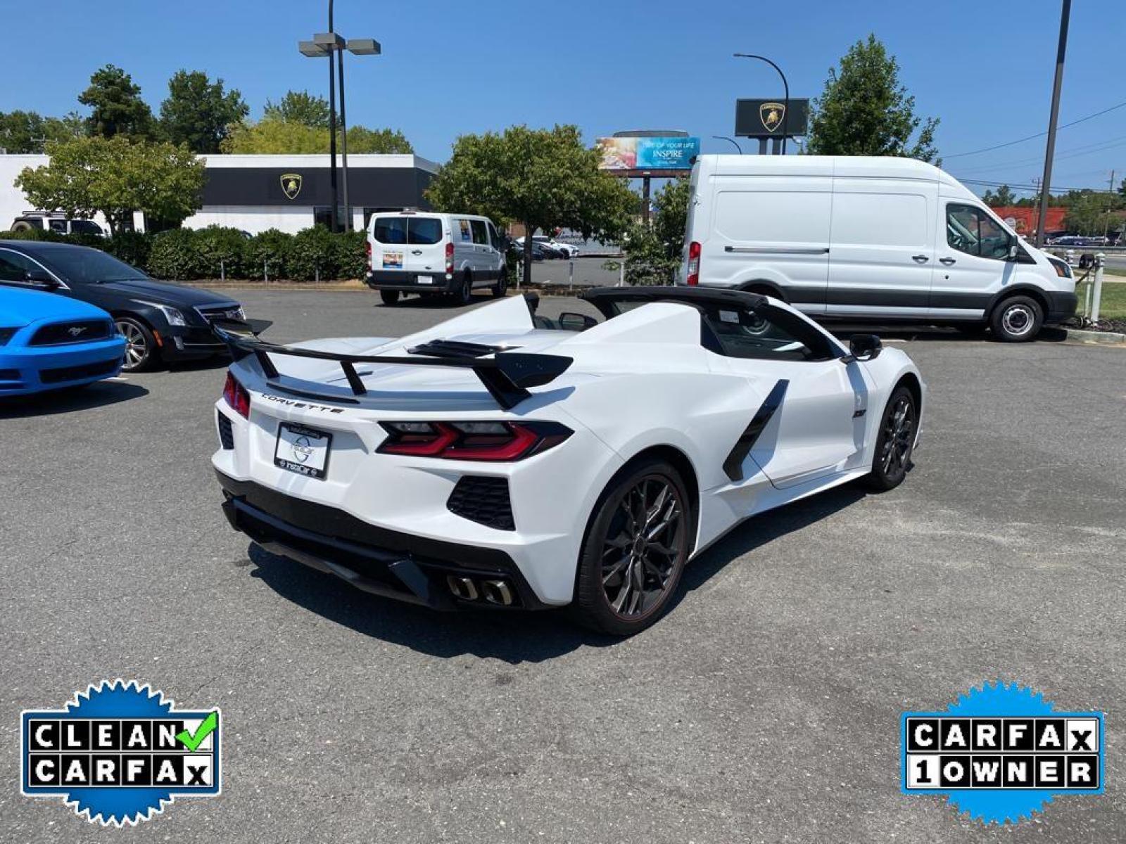 2023 white /White Chevrolet Corvette Premium 3LT (1G1YC3D45P5) with an V8, 6.2L engine, Automatic transmission, located at 3147 E Independence Blvd, Charlotte, NC, 28205, 35.200268, -80.773651 - <b>Equipment</b><br>This model features a hands-free Bluetooth phone system. This Chevrolet Corvette is equipped with the latest generation of XM/Sirius Radio. The Chevrolet Corvette has a clean CARFAX vehicle history report. The installed navigation system will keep you on the right path. Good News - Photo #20