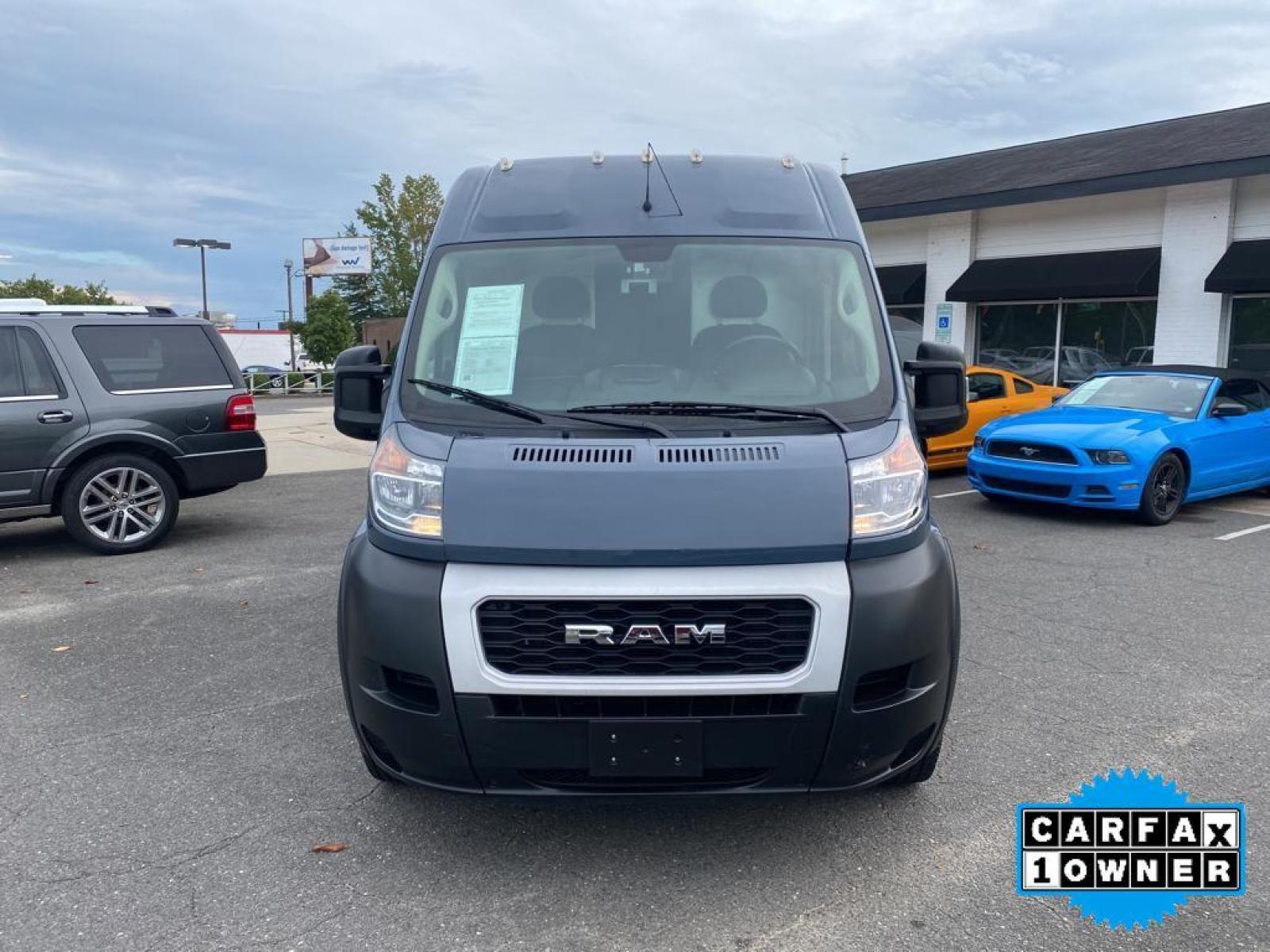 2020 Patriot Blue Pearlcoat /Black Ram ProMaster 3500 High Roof (3C6URVJG3LE) with an V6, 3.6L engine, 6-speed automatic transmission, located at 3147 E Independence Blvd, Charlotte, NC, 28205, 35.200268, -80.773651 - <b>Equipment</b><br>Bluetooth technology is built into this vehicle, keeping your hands on the steering wheel and your focus on the road. Our dealership has already run the CARFAX report and it is clean. A clean CARFAX is a great asset for resale value in the future. This vehicle is a certified CAR - Photo #10