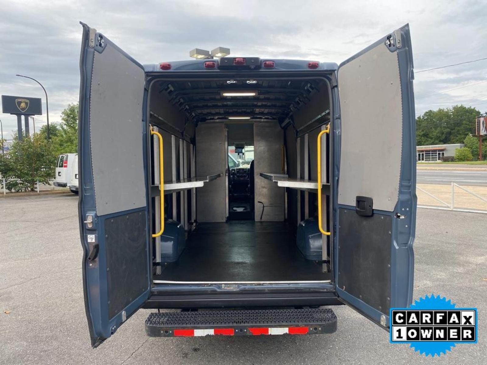 2020 Patriot Blue Pearlcoat /Black Ram ProMaster 3500 High Roof (3C6URVJG3LE) with an V6, 3.6L engine, 6-speed automatic transmission, located at 3147 E Independence Blvd, Charlotte, NC, 28205, 35.200268, -80.773651 - <b>Equipment</b><br>Bluetooth technology is built into this vehicle, keeping your hands on the steering wheel and your focus on the road. Our dealership has already run the CARFAX report and it is clean. A clean CARFAX is a great asset for resale value in the future. This vehicle is a certified CAR - Photo #29