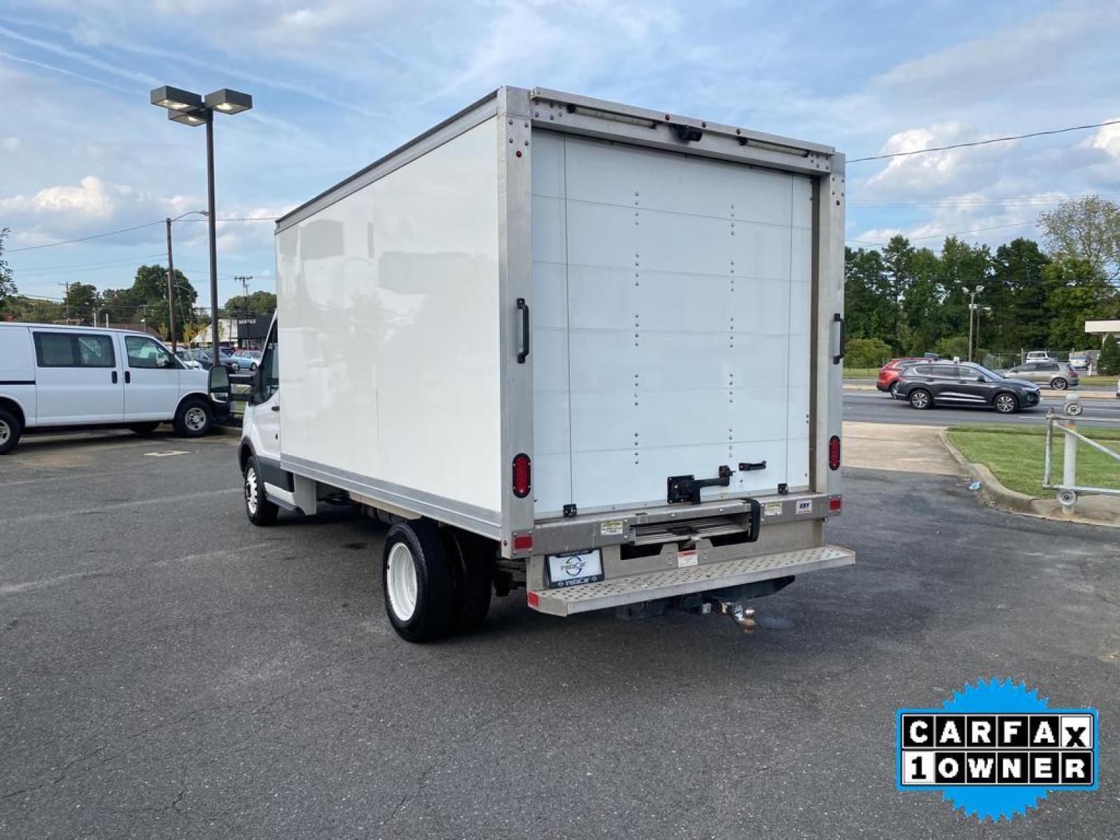 2018 Oxford White /Pewter Ford Transit Chassis Cab Base (1FDBF8ZM1JK) with an V6, 3.7L engine, 6-speed automatic transmission, located at 3147 E Independence Blvd, Charlotte, NC, 28205, 35.200268, -80.773651 - <b>Equipment</b><br>This model features a hands-free Bluetooth phone system. See what's behind you with the back up camera on this vehicle. This vehicle is a certified CARFAX 1-owner. It is rear wheel drive. This vehicle has a V6, 3.7L high output engine. This 1 ton van embodies class and sophistica - Photo #10