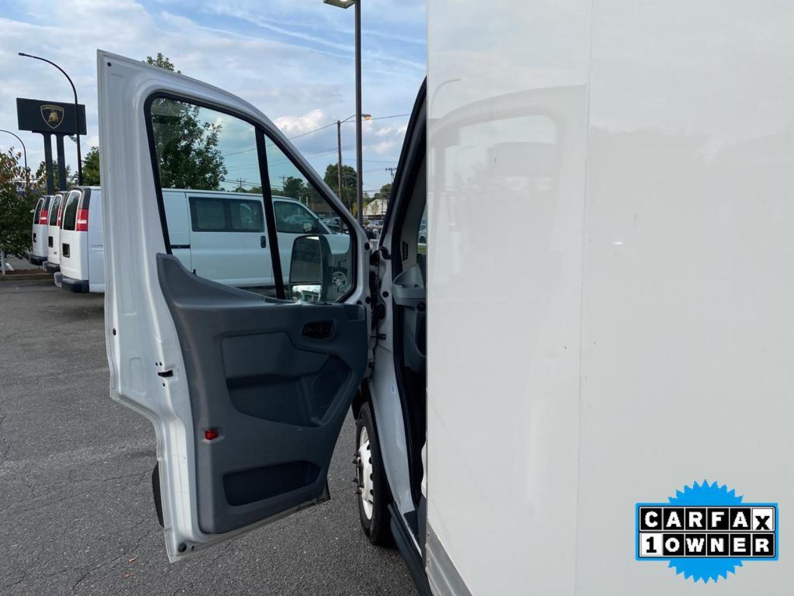 2018 Oxford White /Pewter Ford Transit Chassis Cab Base (1FDBF8ZM1JK) with an V6, 3.7L engine, 6-speed automatic transmission, located at 3147 E Independence Blvd, Charlotte, NC, 28205, 35.200268, -80.773651 - <b>Equipment</b><br>This model features a hands-free Bluetooth phone system. See what's behind you with the back up camera on this vehicle. This vehicle is a certified CARFAX 1-owner. It is rear wheel drive. This vehicle has a V6, 3.7L high output engine. This 1 ton van embodies class and sophistica - Photo #18