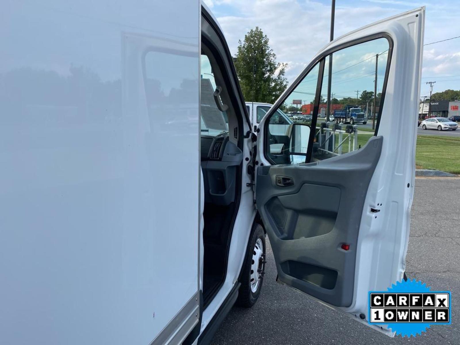 2018 Oxford White /Pewter Ford Transit Chassis Cab Base (1FDBF8ZM1JK) with an V6, 3.7L engine, 6-speed automatic transmission, located at 3147 E Independence Blvd, Charlotte, NC, 28205, 35.200268, -80.773651 - <b>Equipment</b><br>This model features a hands-free Bluetooth phone system. See what's behind you with the back up camera on this vehicle. This vehicle is a certified CARFAX 1-owner. It is rear wheel drive. This vehicle has a V6, 3.7L high output engine. This 1 ton van embodies class and sophistica - Photo #20