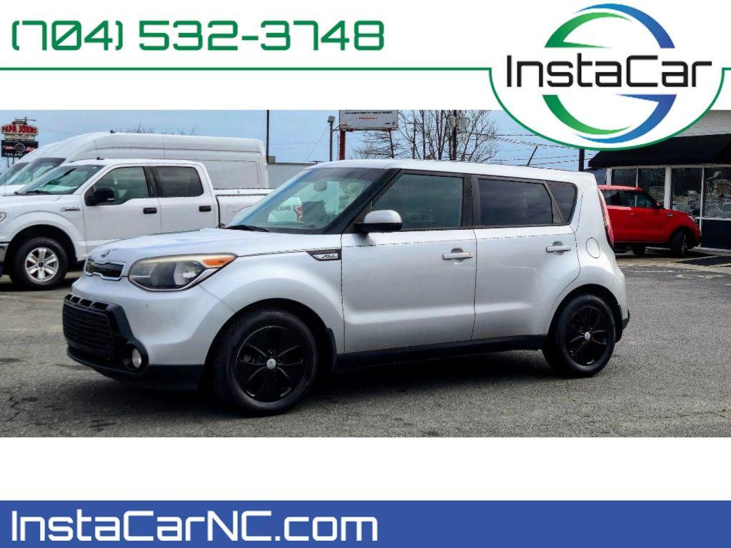 2016 Bright Silver /Gray 2-Tone Kia Soul + (KNDJP3A54G7) with an 4 Cyl, 2.0L engine, 6-speed automatic transmission, located at 6520 E. Independence Blvd., Charlotte, NC, 28212, 35.146019, -80.723465 - <b>Equipment</b><br>The Kia Soul offers Automatic Climate Control for personalized comfort. The satellite radio system in it gives you access to hundreds of nation-wide radio stations with a clear digital signal. This Kia Soul is equipped with the latest generation of XM/Sirius Radio. It features a - Photo#0