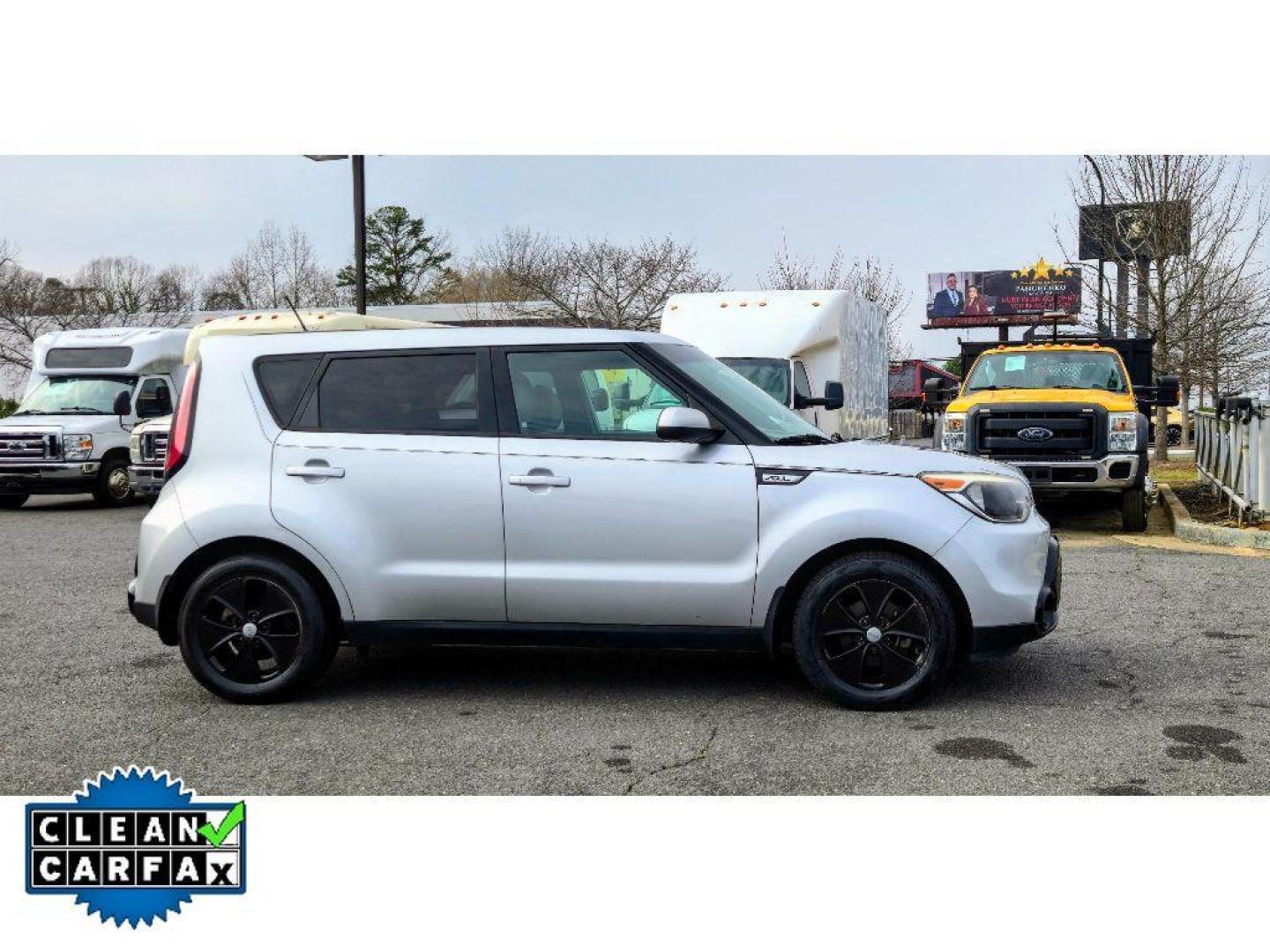 2016 Bright Silver /Gray 2-Tone Kia Soul + (KNDJP3A54G7) with an 4 Cyl, 2.0L engine, 6-speed automatic transmission, located at 6520 E. Independence Blvd., Charlotte, NC, 28212, 35.146019, -80.723465 - <b>Equipment</b><br>The Kia Soul offers Automatic Climate Control for personalized comfort. The satellite radio system in it gives you access to hundreds of nation-wide radio stations with a clear digital signal. This Kia Soul is equipped with the latest generation of XM/Sirius Radio. It features a - Photo#1