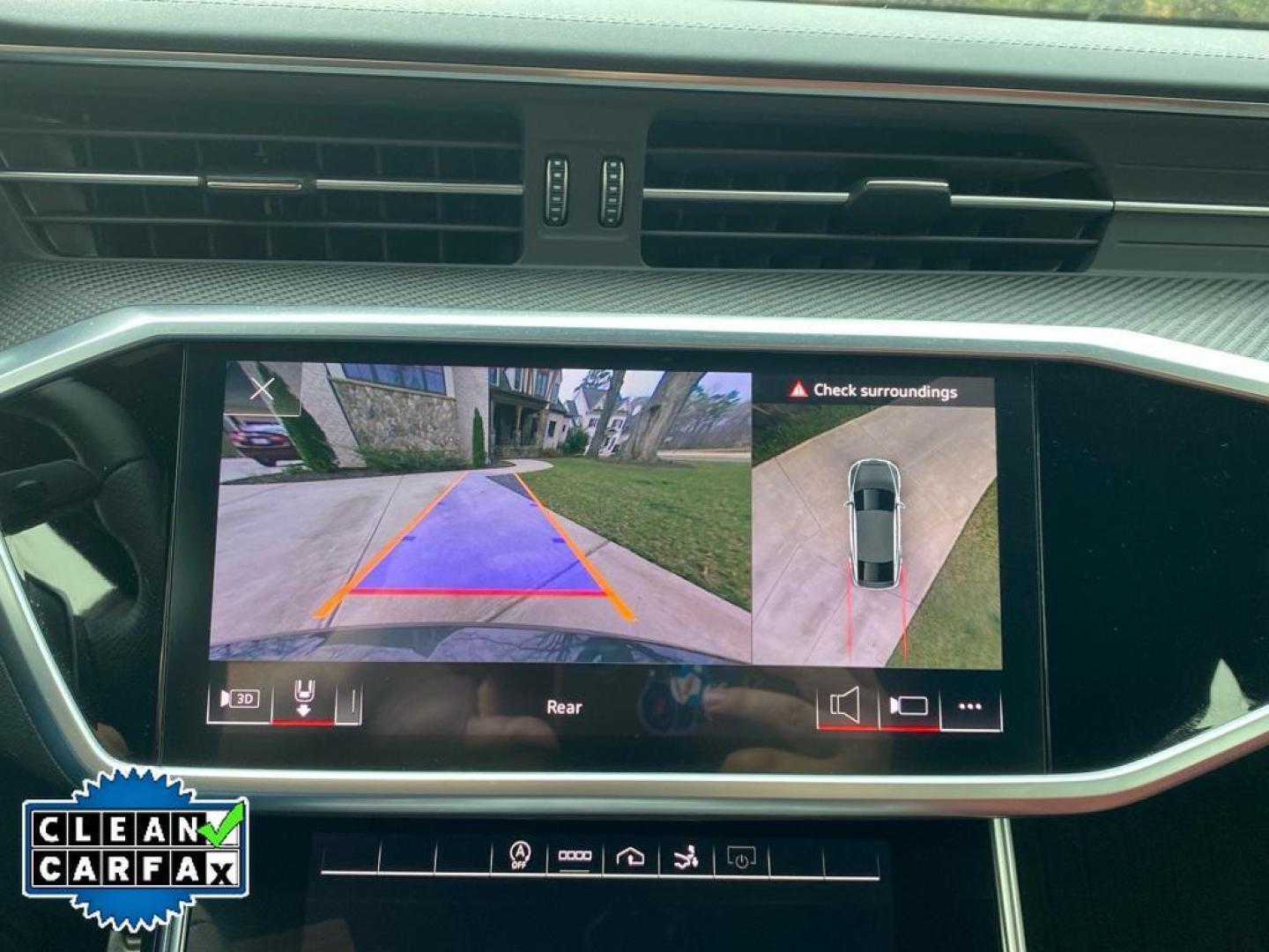 2022 Daytona Gray Pearl Effect /Arras Red Audi S7 Premium Plus (WAUPFBF25NN) with an V6, 2.9L engine, 8-speed automatic transmission, located at 6520 E. Independence Blvd., Charlotte, NC, 28212, 35.146019, -80.723465 - <b>Equipment</b><br>Protect the Audi S7 from unwanted accidents with a cutting edge backup camera system. The leather seats in the vehicle are a must for buyers looking for comfort, durability, and style. Apple CarPlay: Seamless smartphone integration for the vehicle - stay connected and entertained - Photo#3