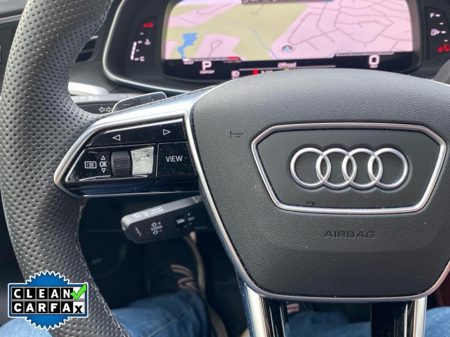 2022 Daytona Gray Pearl Effect /Arras Red Audi S7 Premium Plus (WAUPFBF25NN) with an V6, 2.9L engine, 8-speed automatic transmission, located at 6520 E. Independence Blvd., Charlotte, NC, 28212, 35.146019, -80.723465 - <b>Equipment</b><br>Protect the Audi S7 from unwanted accidents with a cutting edge backup camera system. The leather seats in the vehicle are a must for buyers looking for comfort, durability, and style. Apple CarPlay: Seamless smartphone integration for the vehicle - stay connected and entertained - Photo#5