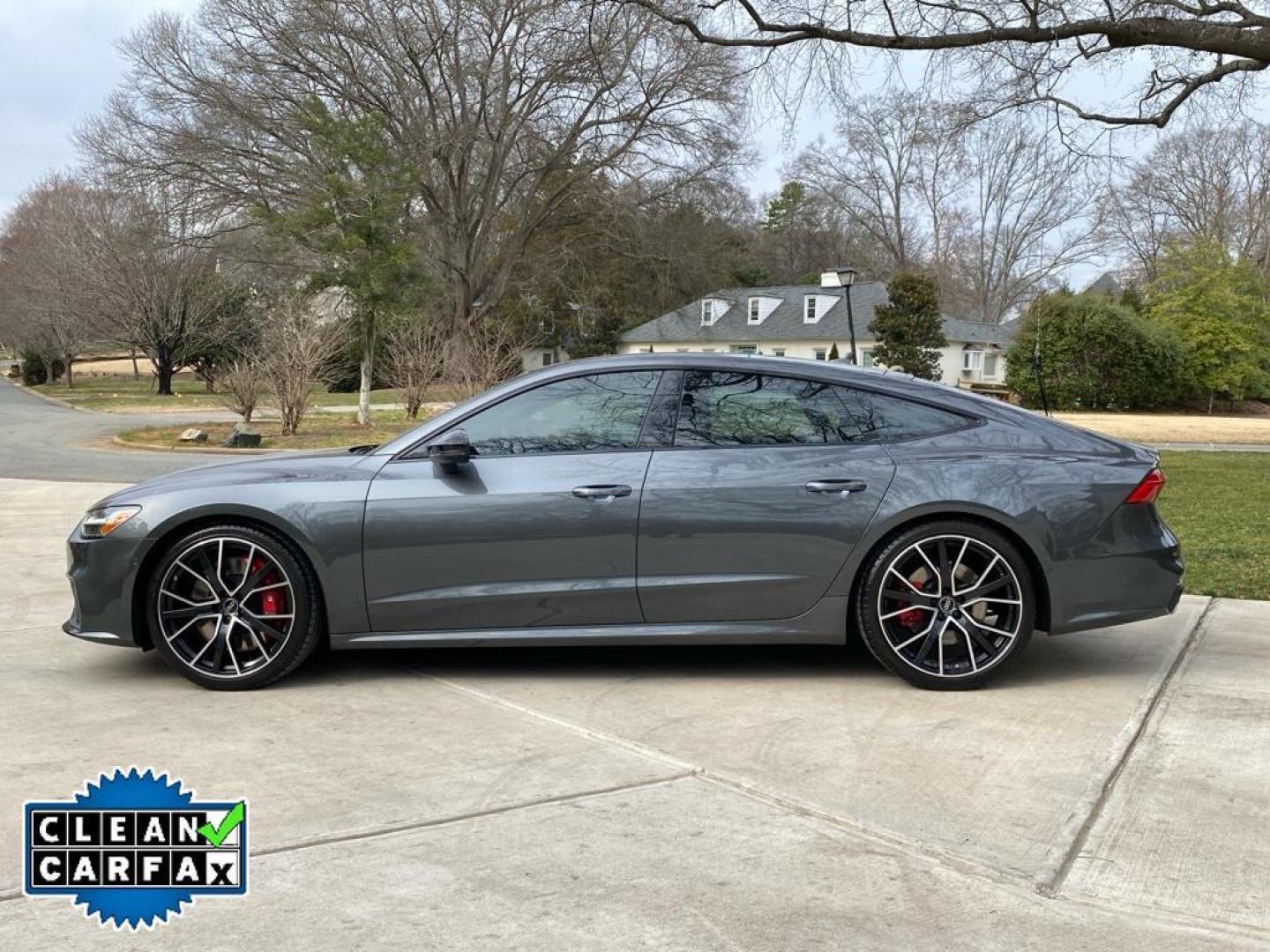 2022 Daytona Gray Pearl Effect /Arras Red Audi S7 Premium Plus (WAUPFBF25NN) with an V6, 2.9L engine, 8-speed automatic transmission, located at 6520 E. Independence Blvd., Charlotte, NC, 28212, 35.146019, -80.723465 - <b>Equipment</b><br>Protect the Audi S7 from unwanted accidents with a cutting edge backup camera system. The leather seats in the vehicle are a must for buyers looking for comfort, durability, and style. Apple CarPlay: Seamless smartphone integration for the vehicle - stay connected and entertained - Photo#11