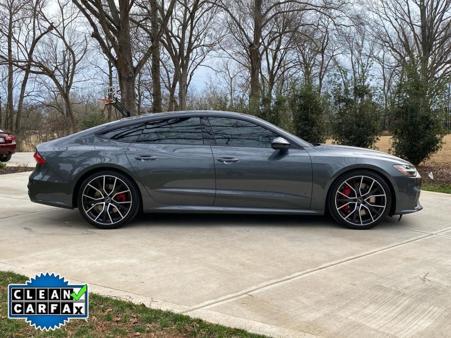 2022 Daytona Gray Pearl Effect /Arras Red Audi S7 Premium Plus (WAUPFBF25NN) with an V6, 2.9L engine, 8-speed automatic transmission, located at 6520 E. Independence Blvd., Charlotte, NC, 28212, 35.146019, -80.723465 - <b>Equipment</b><br>Protect the Audi S7 from unwanted accidents with a cutting edge backup camera system. The leather seats in the vehicle are a must for buyers looking for comfort, durability, and style. Apple CarPlay: Seamless smartphone integration for the vehicle - stay connected and entertained - Photo#15