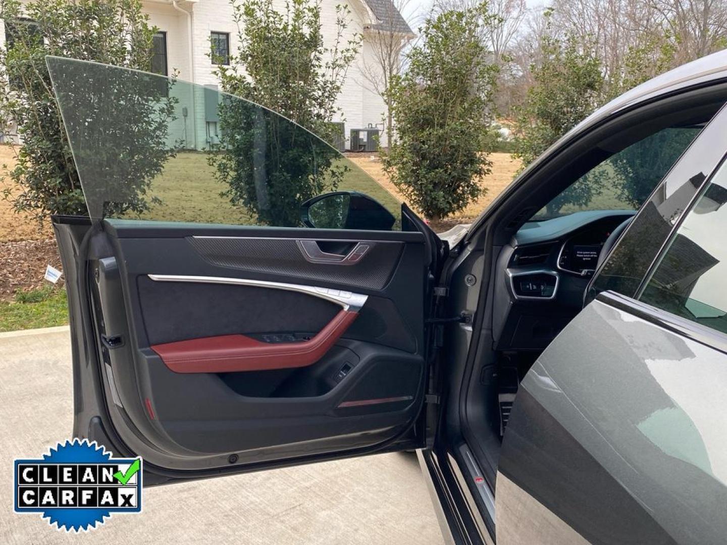 2022 Daytona Gray Pearl Effect /Arras Red Audi S7 Premium Plus (WAUPFBF25NN) with an V6, 2.9L engine, 8-speed automatic transmission, located at 6520 E. Independence Blvd., Charlotte, NC, 28212, 35.146019, -80.723465 - <b>Equipment</b><br>Protect the Audi S7 from unwanted accidents with a cutting edge backup camera system. The leather seats in the vehicle are a must for buyers looking for comfort, durability, and style. Apple CarPlay: Seamless smartphone integration for the vehicle - stay connected and entertained - Photo#20