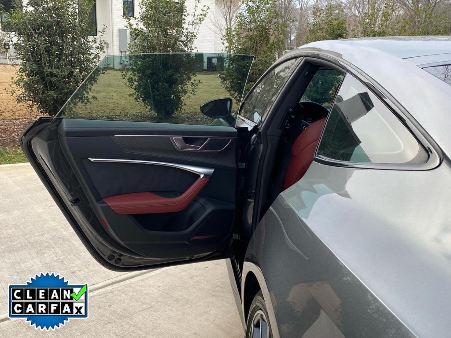 2022 Daytona Gray Pearl Effect /Arras Red Audi S7 Premium Plus (WAUPFBF25NN) with an V6, 2.9L engine, 8-speed automatic transmission, located at 6520 E. Independence Blvd., Charlotte, NC, 28212, 35.146019, -80.723465 - <b>Equipment</b><br>Protect the Audi S7 from unwanted accidents with a cutting edge backup camera system. The leather seats in the vehicle are a must for buyers looking for comfort, durability, and style. Apple CarPlay: Seamless smartphone integration for the vehicle - stay connected and entertained - Photo#22