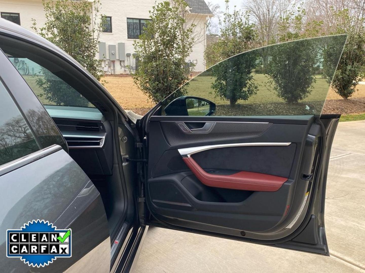 2022 Daytona Gray Pearl Effect /Arras Red Audi S7 Premium Plus (WAUPFBF25NN) with an V6, 2.9L engine, 8-speed automatic transmission, located at 6520 E. Independence Blvd., Charlotte, NC, 28212, 35.146019, -80.723465 - <b>Equipment</b><br>Protect the Audi S7 from unwanted accidents with a cutting edge backup camera system. The leather seats in the vehicle are a must for buyers looking for comfort, durability, and style. Apple CarPlay: Seamless smartphone integration for the vehicle - stay connected and entertained - Photo#24