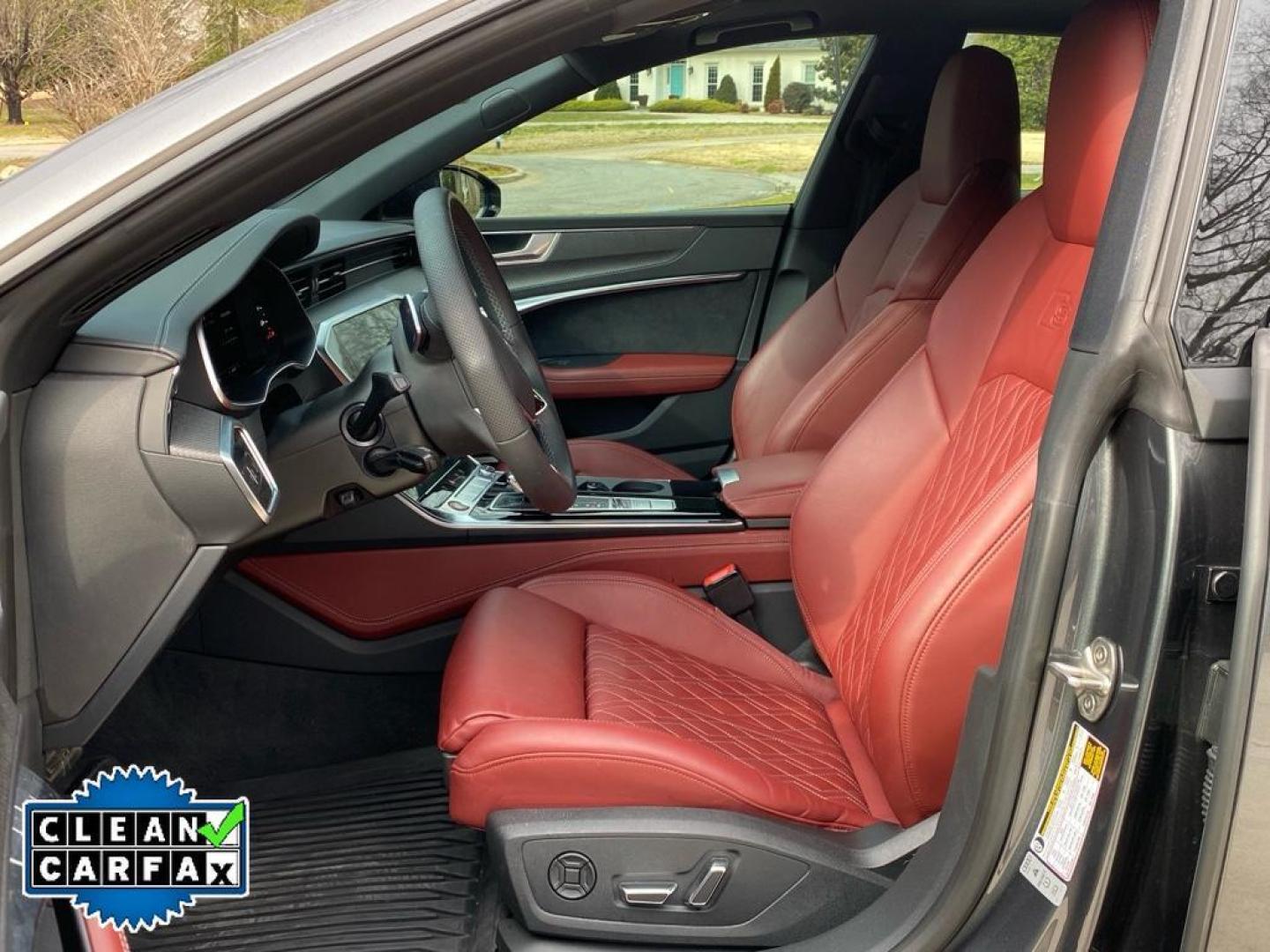 2022 Daytona Gray Pearl Effect /Arras Red Audi S7 Premium Plus (WAUPFBF25NN) with an V6, 2.9L engine, 8-speed automatic transmission, located at 6520 E. Independence Blvd., Charlotte, NC, 28212, 35.146019, -80.723465 - <b>Equipment</b><br>Protect the Audi S7 from unwanted accidents with a cutting edge backup camera system. The leather seats in the vehicle are a must for buyers looking for comfort, durability, and style. Apple CarPlay: Seamless smartphone integration for the vehicle - stay connected and entertained - Photo#25