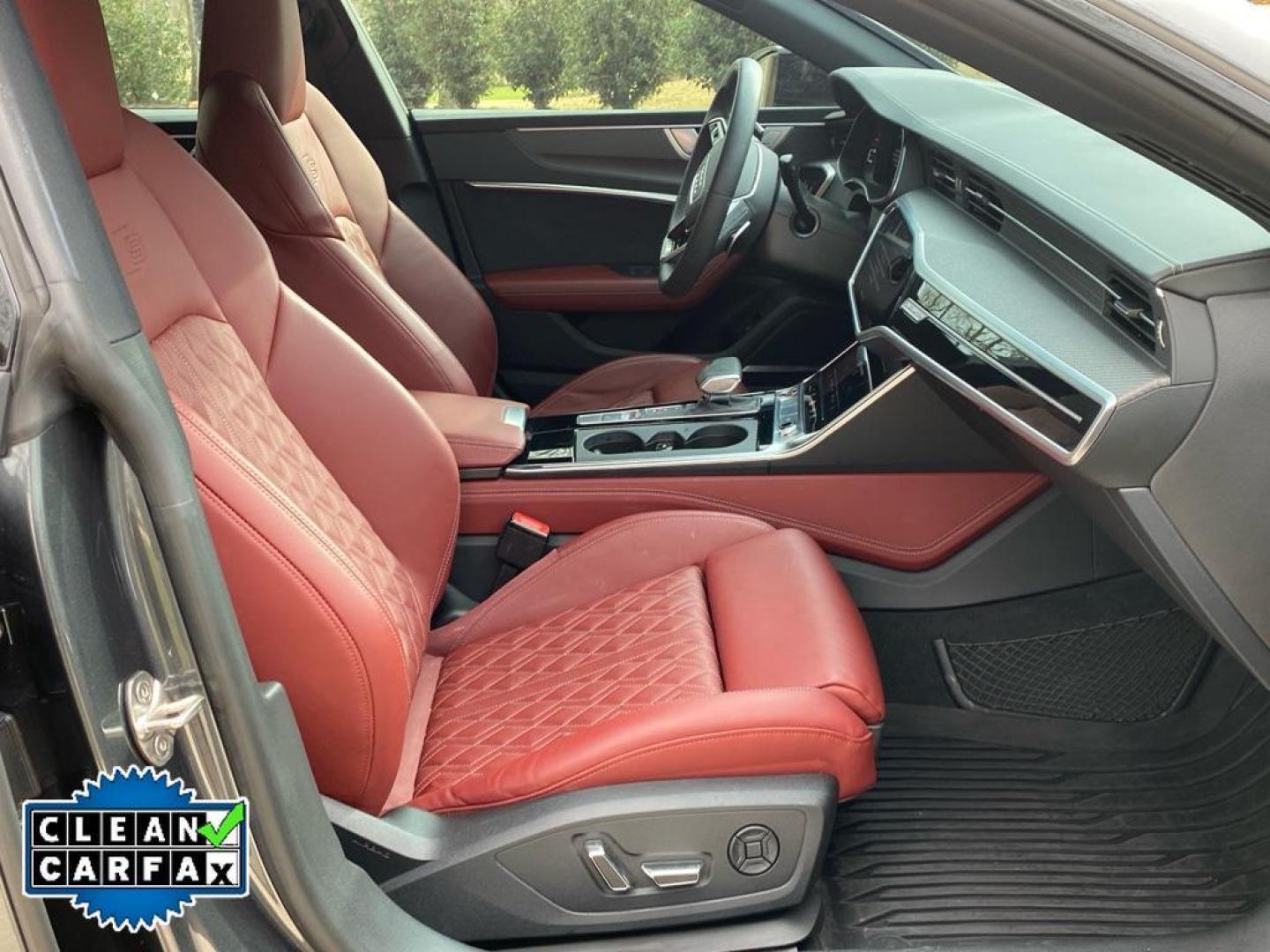 2022 Daytona Gray Pearl Effect /Arras Red Audi S7 Premium Plus (WAUPFBF25NN) with an V6, 2.9L engine, 8-speed automatic transmission, located at 6520 E. Independence Blvd., Charlotte, NC, 28212, 35.146019, -80.723465 - <b>Equipment</b><br>Protect the Audi S7 from unwanted accidents with a cutting edge backup camera system. The leather seats in the vehicle are a must for buyers looking for comfort, durability, and style. Apple CarPlay: Seamless smartphone integration for the vehicle - stay connected and entertained - Photo#28