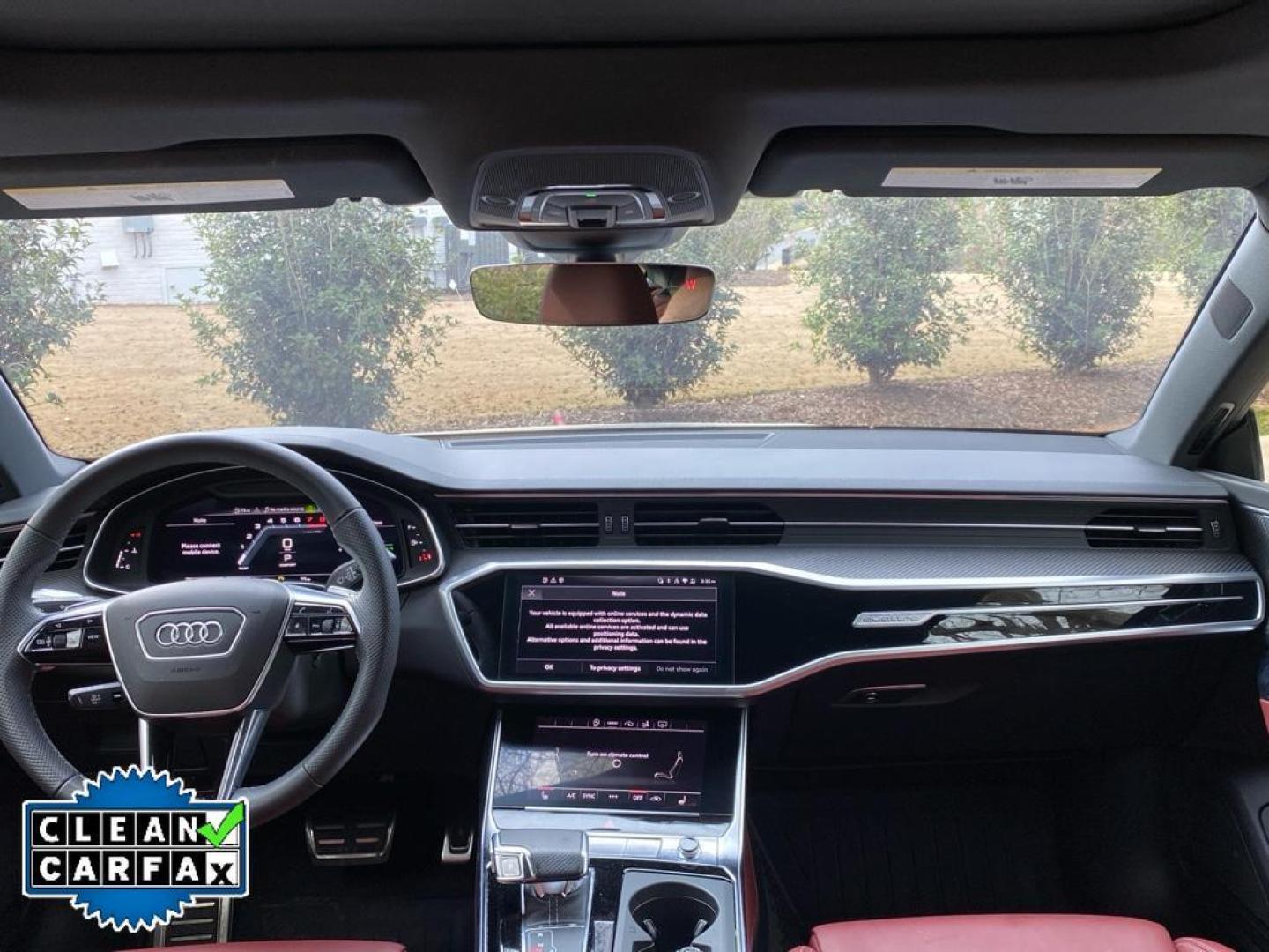 2022 Daytona Gray Pearl Effect /Arras Red Audi S7 Premium Plus (WAUPFBF25NN) with an V6, 2.9L engine, 8-speed automatic transmission, located at 6520 E. Independence Blvd., Charlotte, NC, 28212, 35.146019, -80.723465 - <b>Equipment</b><br>Protect the Audi S7 from unwanted accidents with a cutting edge backup camera system. The leather seats in the vehicle are a must for buyers looking for comfort, durability, and style. Apple CarPlay: Seamless smartphone integration for the vehicle - stay connected and entertained - Photo#29