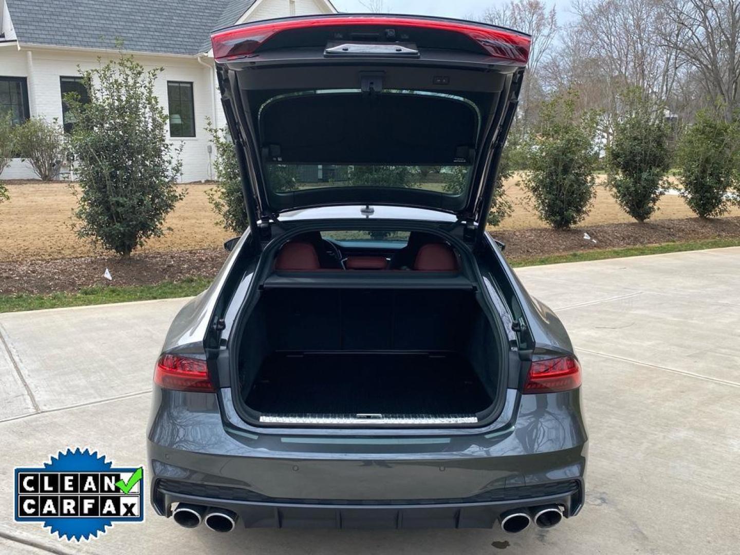 2022 Daytona Gray Pearl Effect /Arras Red Audi S7 Premium Plus (WAUPFBF25NN) with an V6, 2.9L engine, 8-speed automatic transmission, located at 6520 E. Independence Blvd., Charlotte, NC, 28212, 35.146019, -80.723465 - <b>Equipment</b><br>Protect the Audi S7 from unwanted accidents with a cutting edge backup camera system. The leather seats in the vehicle are a must for buyers looking for comfort, durability, and style. Apple CarPlay: Seamless smartphone integration for the vehicle - stay connected and entertained - Photo#31