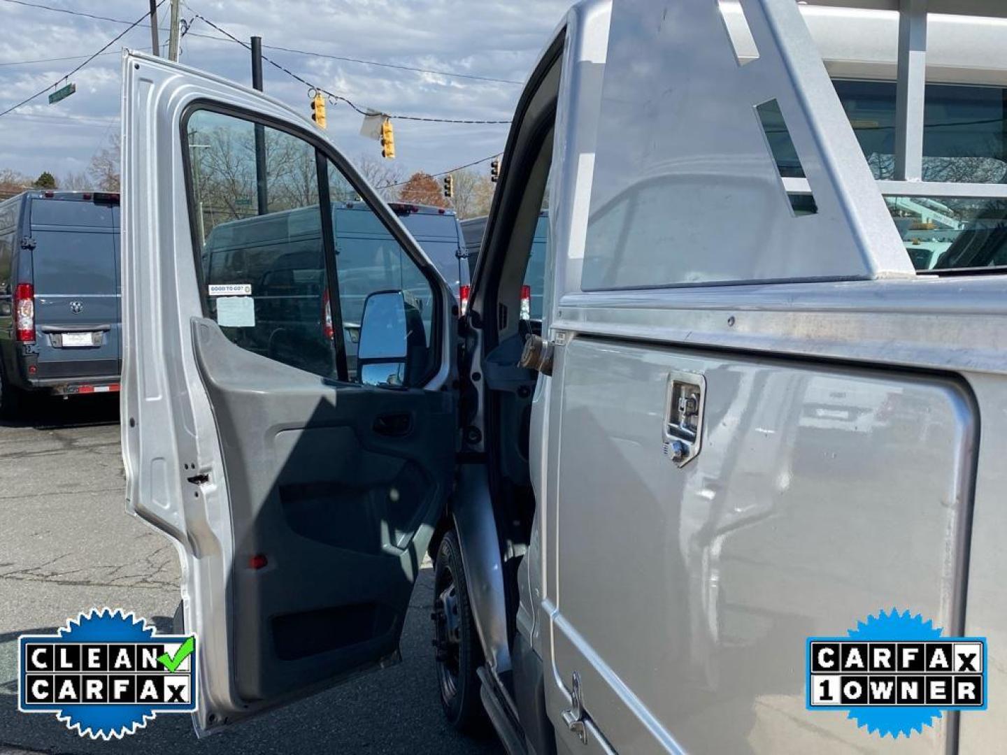 2017 Ingot Silver Metallic /Pewter Ford Transit Chassis Cab Base (1FDBF6ZM7HK) with an V6, 3.7L engine, 6-speed automatic transmission, located at 6520 E. Independence Blvd., Charlotte, NC, 28212, 35.146019, -80.723465 - <b>Equipment</b><br>The vehicle has a clean CARFAX vehicle history report. This vehicle is a certified CARFAX 1-owner. Maintaining a stable interior temperature in this unit is easy with the climate control system. This unit has a V6, 3.7L high output engine. This 1 ton van gleams with an elegant si - Photo#19