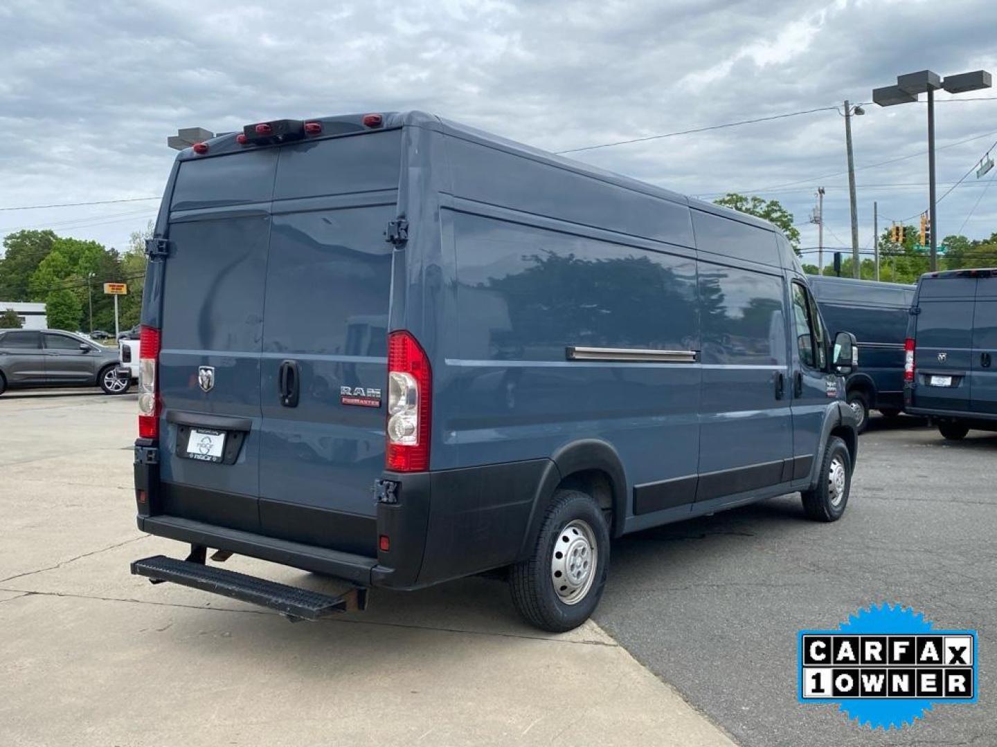 2019 Patriot Blue Pearlcoat /Black Ram ProMaster 3500 High Roof (3C6URVJG8KE) with an V6, 3.6L engine, 6-speed automatic transmission, located at 6520 E. Independence Blvd., Charlotte, NC, 28212, 35.146019, -80.723465 - <b>Equipment</b><br>Good News! This certified CARFAX 1-owner vehicle has only had one owner before you. Protect the vehicle from unwanted accidents with a cutting edge backup camera system. The vehicle features a hands-free Bluetooth phone system. Impresses the most discerning driver with the deep p - Photo#12