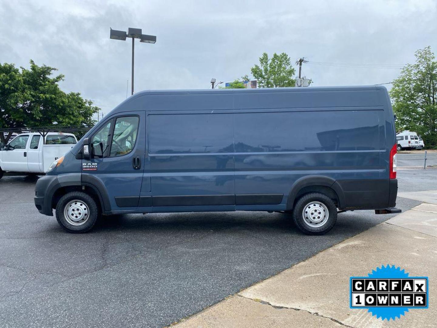 2019 Patriot Blue Pearlcoat /Black Ram ProMaster 3500 High Roof (3C6URVJG4KE) with an V6, 3.6L engine, 6-speed automatic transmission, located at 3147 E Independence Blvd, Charlotte, NC, 28205, 35.200268, -80.773651 - <b>Equipment</b><br>See what's behind you with the back up camera on this model. Bluetooth technology is built into the Ram ProMaster 3500, keeping your hands on the steering wheel and your focus on the road. Good News! This certified CARFAX 1-owner vehicle has only had one owner before you. This un - Photo#9