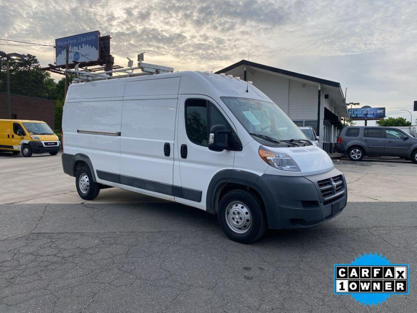 2018 Bright White Clearcoat /Black Ram ProMaster 2500 High Roof (3C6TRVDG9JE) with an V6, 3.6L engine, 6-speed automatic transmission, located at 3147 E Independence Blvd, Charlotte, NC, 28205, 35.200268, -80.773651 - <b>Equipment</b><br>The state of the art park assist system will guide you easily into any spot. This model features a hands-free Bluetooth phone system. Good News! This certified CARFAX 1-owner vehicle has only had one owner before you. Protect this unit from unwanted accidents with a cutting edge - Photo#6