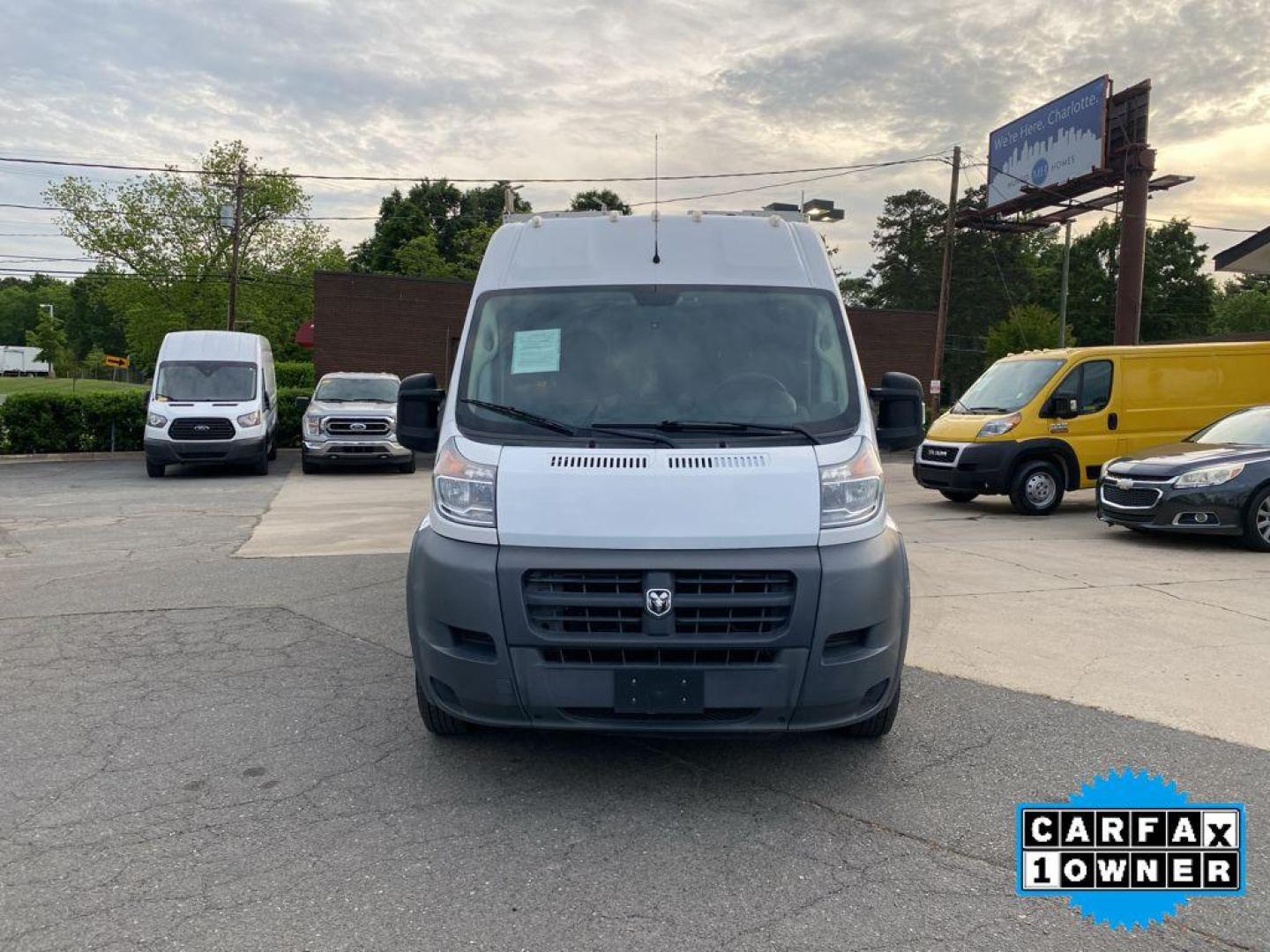 2018 Bright White Clearcoat /Black Ram ProMaster 2500 High Roof (3C6TRVDG9JE) with an V6, 3.6L engine, 6-speed automatic transmission, located at 3147 E Independence Blvd, Charlotte, NC, 28205, 35.200268, -80.773651 - <b>Equipment</b><br>The state of the art park assist system will guide you easily into any spot. This model features a hands-free Bluetooth phone system. Good News! This certified CARFAX 1-owner vehicle has only had one owner before you. Protect this unit from unwanted accidents with a cutting edge - Photo#7