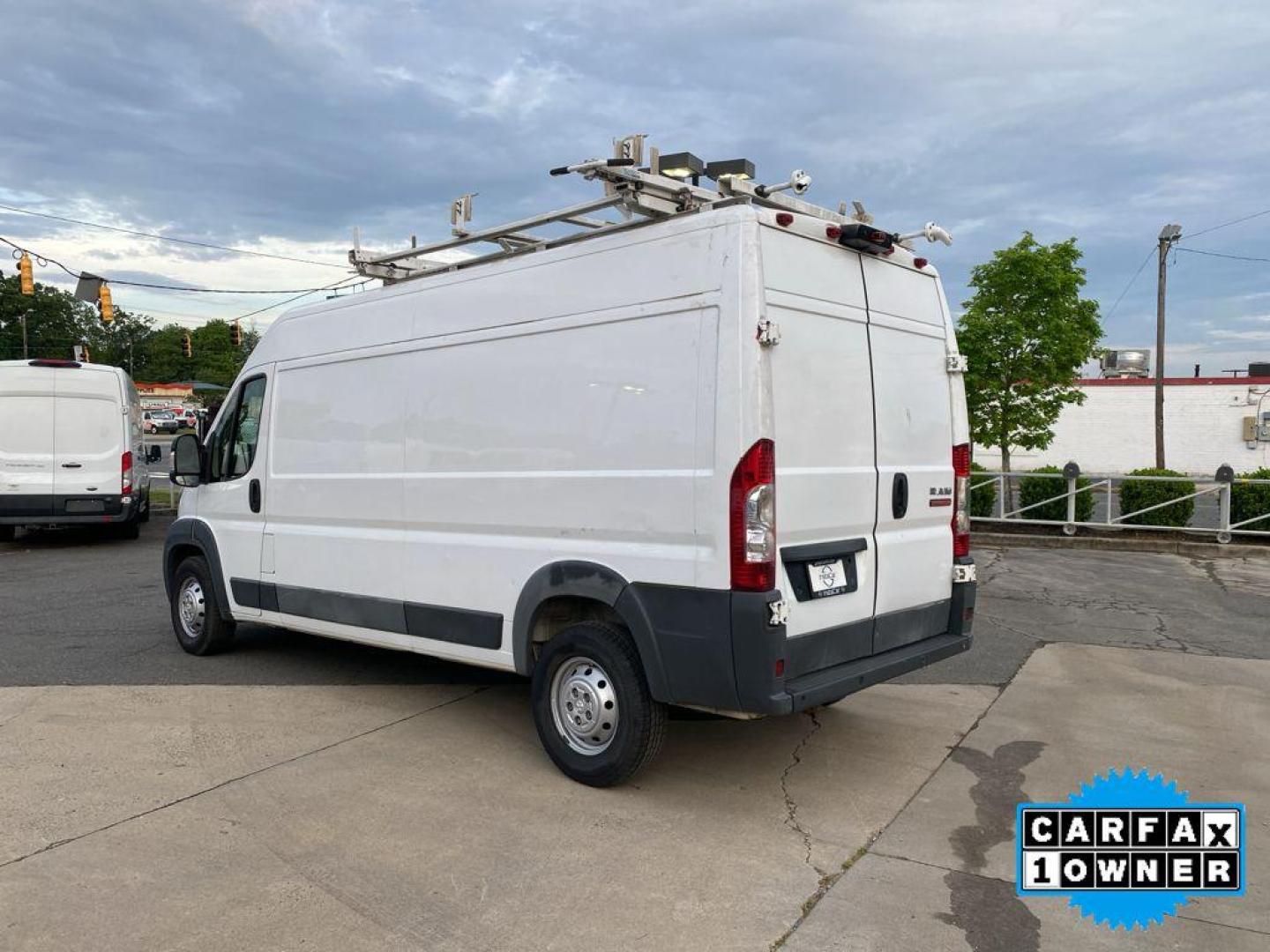 2018 Bright White Clearcoat /Black Ram ProMaster 2500 High Roof (3C6TRVDG9JE) with an V6, 3.6L engine, 6-speed automatic transmission, located at 3147 E Independence Blvd, Charlotte, NC, 28205, 35.200268, -80.773651 - <b>Equipment</b><br>The state of the art park assist system will guide you easily into any spot. This model features a hands-free Bluetooth phone system. Good News! This certified CARFAX 1-owner vehicle has only had one owner before you. Protect this unit from unwanted accidents with a cutting edge - Photo#10