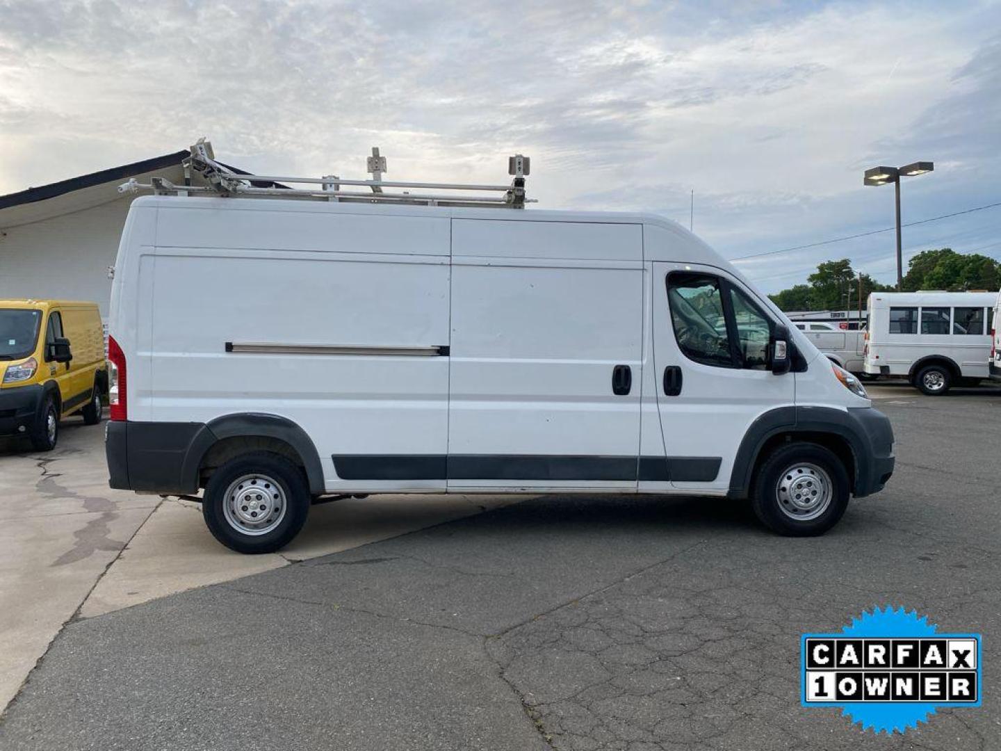 2018 Bright White Clearcoat /Black Ram ProMaster 2500 High Roof (3C6TRVDG9JE) with an V6, 3.6L engine, 6-speed automatic transmission, located at 3147 E Independence Blvd, Charlotte, NC, 28205, 35.200268, -80.773651 - <b>Equipment</b><br>The state of the art park assist system will guide you easily into any spot. This model features a hands-free Bluetooth phone system. Good News! This certified CARFAX 1-owner vehicle has only had one owner before you. Protect this unit from unwanted accidents with a cutting edge - Photo#13