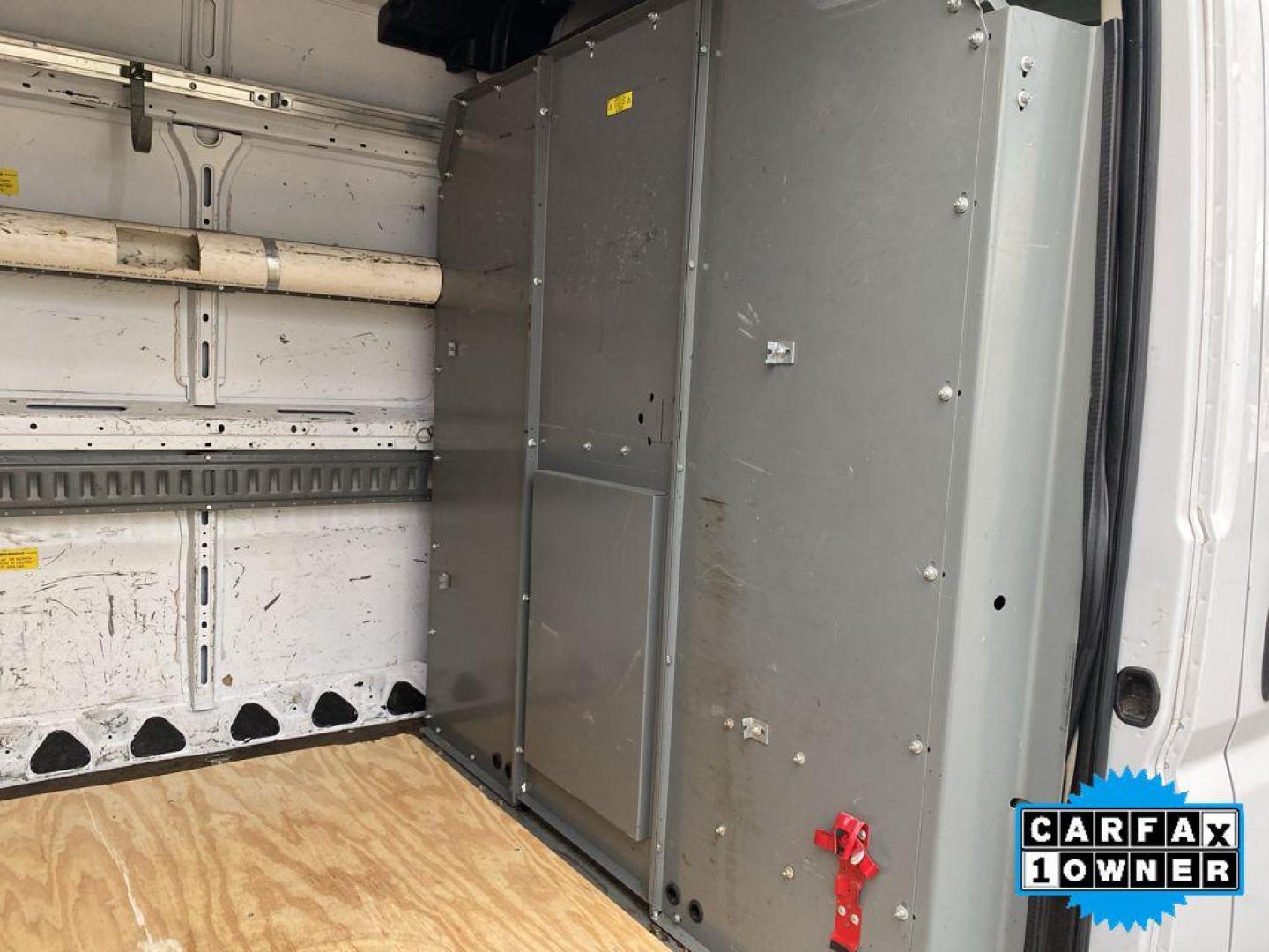 2018 Bright White Clearcoat /Black Ram ProMaster 2500 High Roof (3C6TRVDG9JE) with an V6, 3.6L engine, 6-speed automatic transmission, located at 3147 E Independence Blvd, Charlotte, NC, 28205, 35.200268, -80.773651 - <b>Equipment</b><br>The state of the art park assist system will guide you easily into any spot. This model features a hands-free Bluetooth phone system. Good News! This certified CARFAX 1-owner vehicle has only had one owner before you. Protect this unit from unwanted accidents with a cutting edge - Photo#24