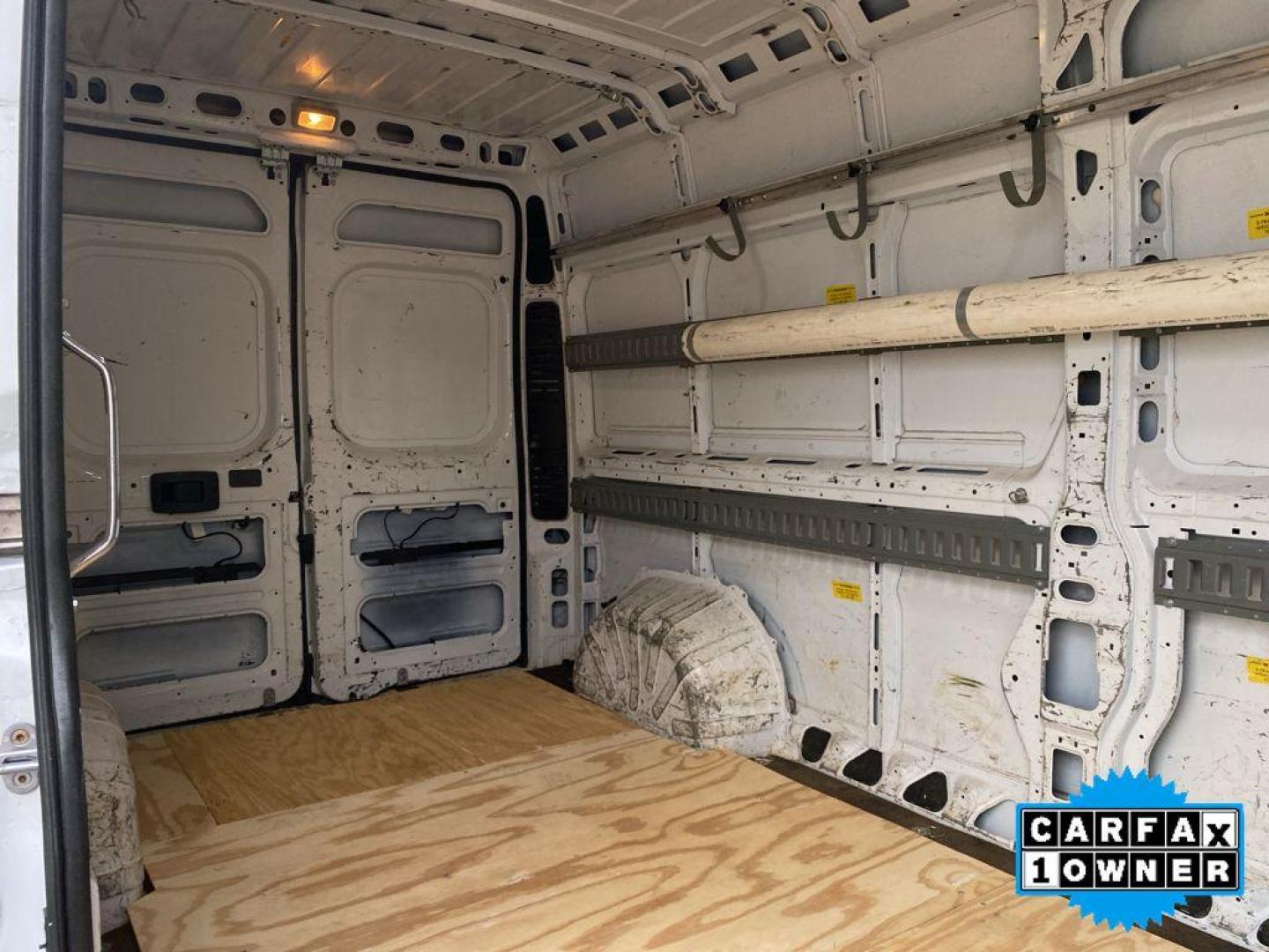 2018 Bright White Clearcoat /Black Ram ProMaster 2500 High Roof (3C6TRVDG9JE) with an V6, 3.6L engine, 6-speed automatic transmission, located at 3147 E Independence Blvd, Charlotte, NC, 28205, 35.200268, -80.773651 - <b>Equipment</b><br>The state of the art park assist system will guide you easily into any spot. This model features a hands-free Bluetooth phone system. Good News! This certified CARFAX 1-owner vehicle has only had one owner before you. Protect this unit from unwanted accidents with a cutting edge - Photo#25