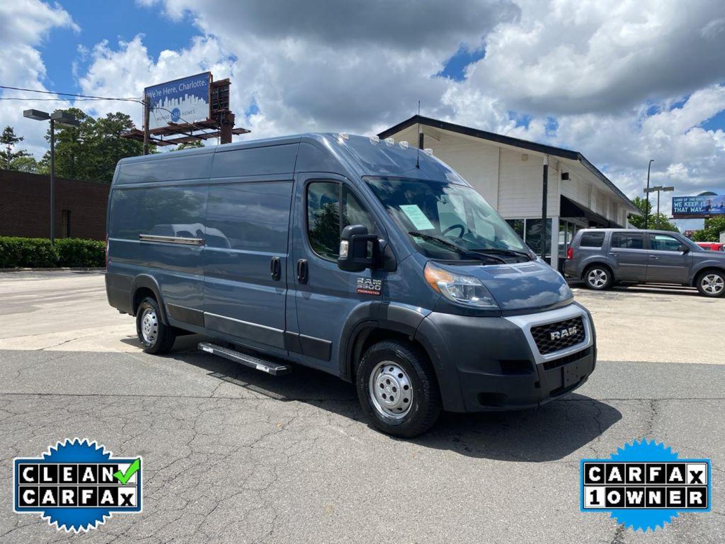 2019 Patriot Blue Pearlcoat /Black Ram ProMaster 3500 High Roof (3C6URVJG1KE) with an V6, 3.6L engine, 6-speed automatic transmission, located at 3147 E Independence Blvd, Charlotte, NC, 28205, 35.200268, -80.773651 - Photo#6