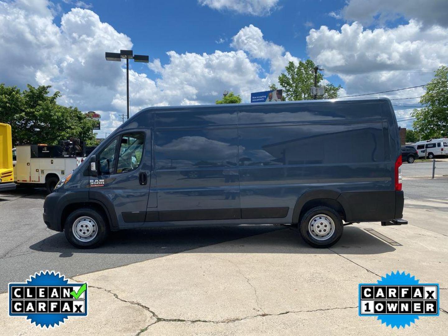 2019 Patriot Blue Pearlcoat /Black Ram ProMaster 3500 High Roof (3C6URVJG1KE) with an V6, 3.6L engine, 6-speed automatic transmission, located at 3147 E Independence Blvd, Charlotte, NC, 28205, 35.200268, -80.773651 - Photo#9