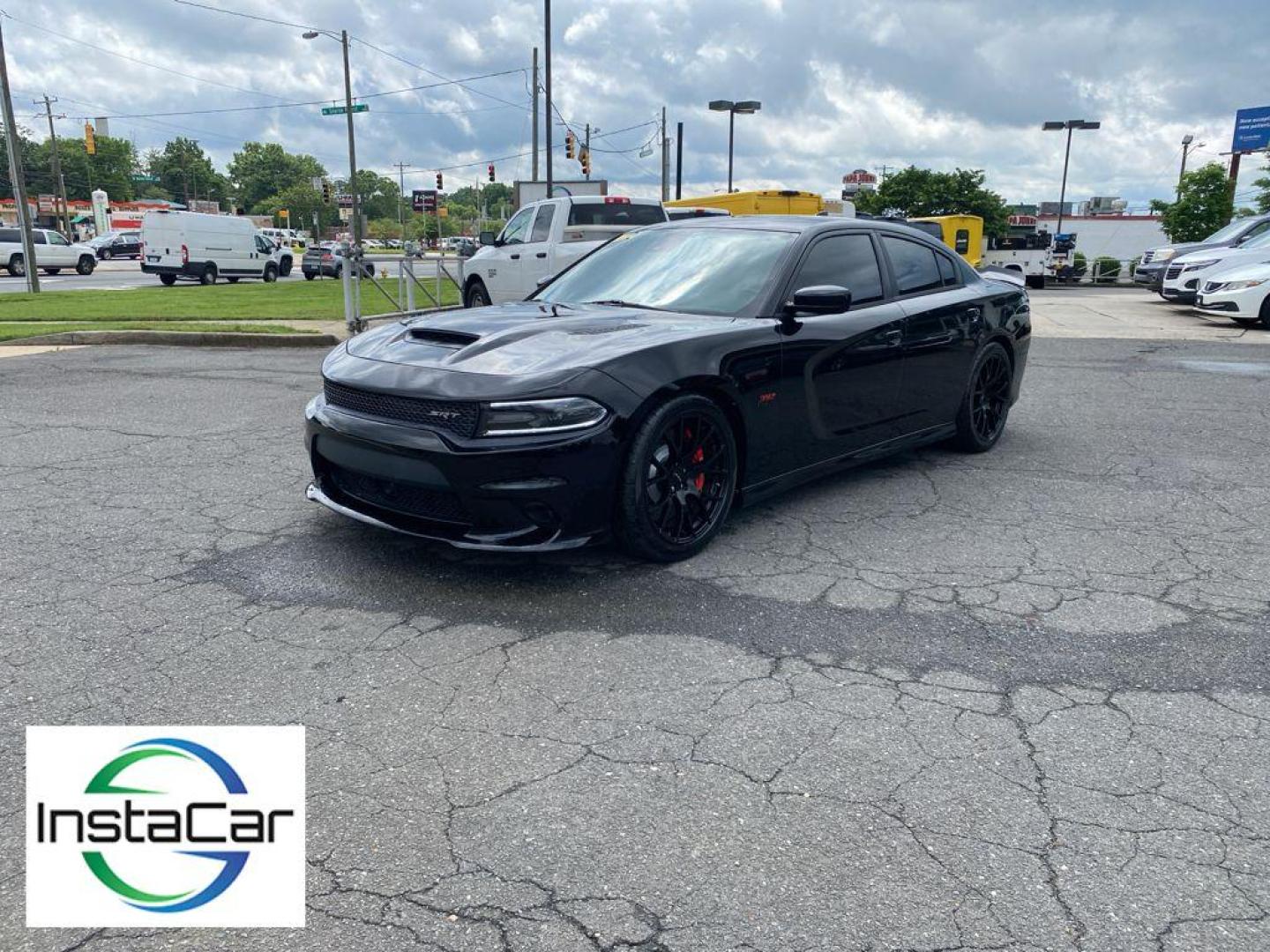 2015 Pitch Black /Black Dodge Charger SRT 392 (2C3CDXEJ2FH) with an V8, 6.4L engine, 8-speed automatic transmission, located at 3147 E Independence Blvd, Charlotte, NC, 28205, 35.200268, -80.773651 - Photo#9