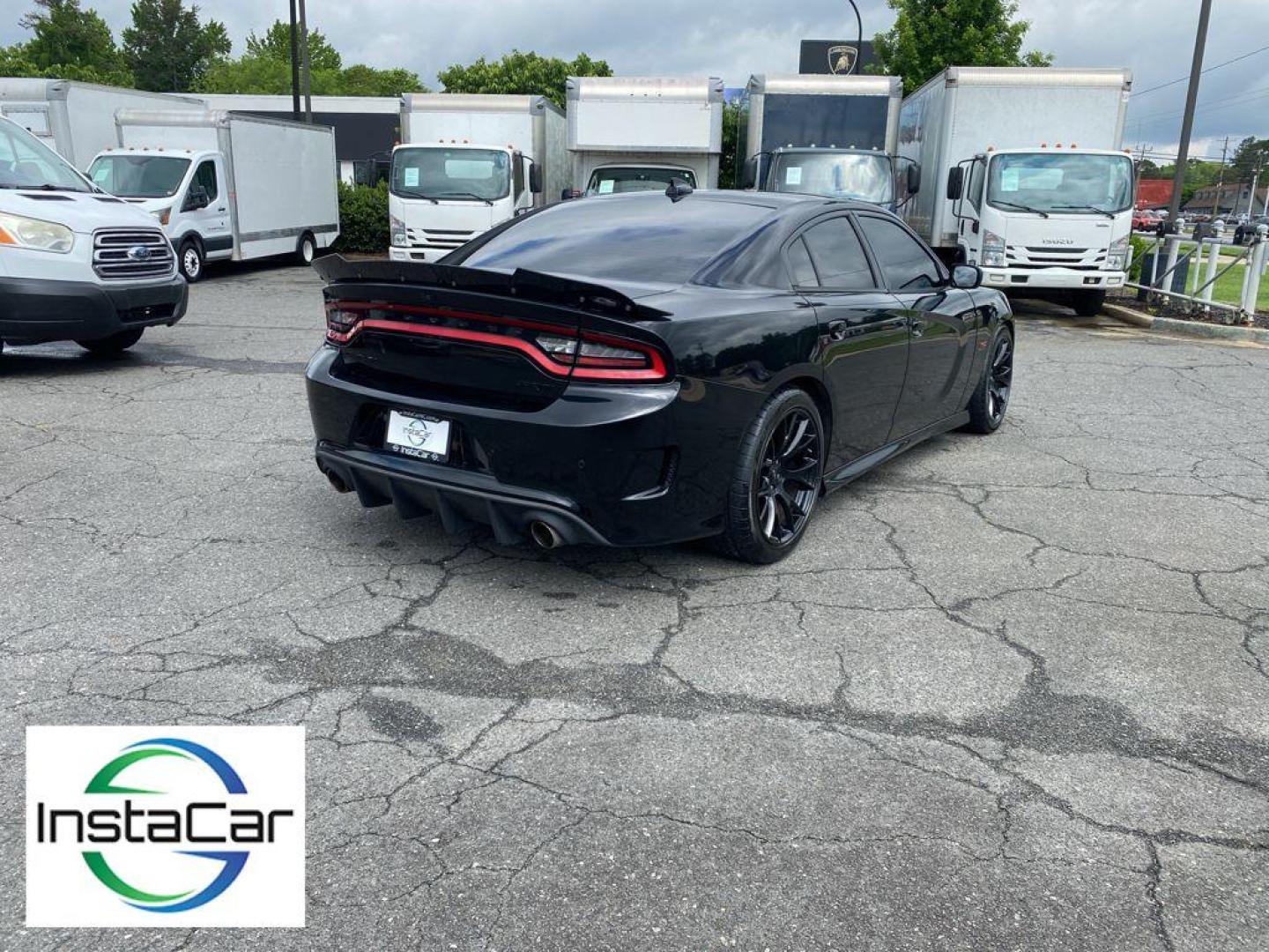 2015 Pitch Black /Black Dodge Charger SRT 392 (2C3CDXEJ2FH) with an V8, 6.4L engine, 8-speed automatic transmission, located at 3147 E Independence Blvd, Charlotte, NC, 28205, 35.200268, -80.773651 - Photo#13