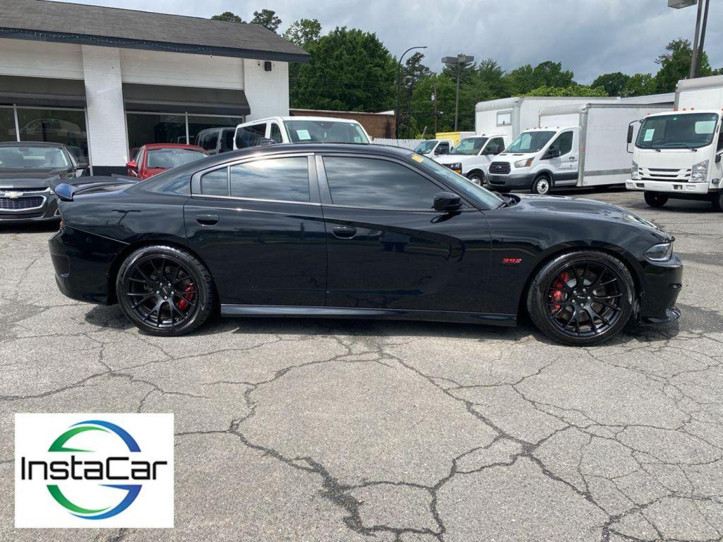 2015 Pitch Black /Black Dodge Charger SRT 392 (2C3CDXEJ2FH) with an V8, 6.4L engine, 8-speed automatic transmission, located at 3147 E Independence Blvd, Charlotte, NC, 28205, 35.200268, -80.773651 - Photo#14