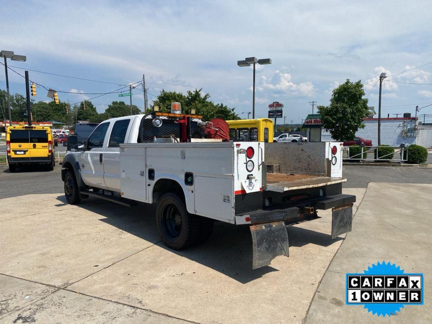 2015 Oxford White /Steel Ford F-550 XL (1FD0W5GT9FE) with an V8, 6.7L engine, 6-speed automatic transmission, located at 6520 E. Independence Blvd., Charlotte, NC, 28212, 35.146019, -80.723465 - <b>Equipment</b><br>This vehicle is a certified CARFAX 1-owner. A trailer braking system is already installed on this vehicle. The vehicle is outfitted with a Powerstroke diesel engine This Ford F-550 has a V8, 6.7L high output engine. It shines with clean polished lines coated with an elegant white - Photo#11