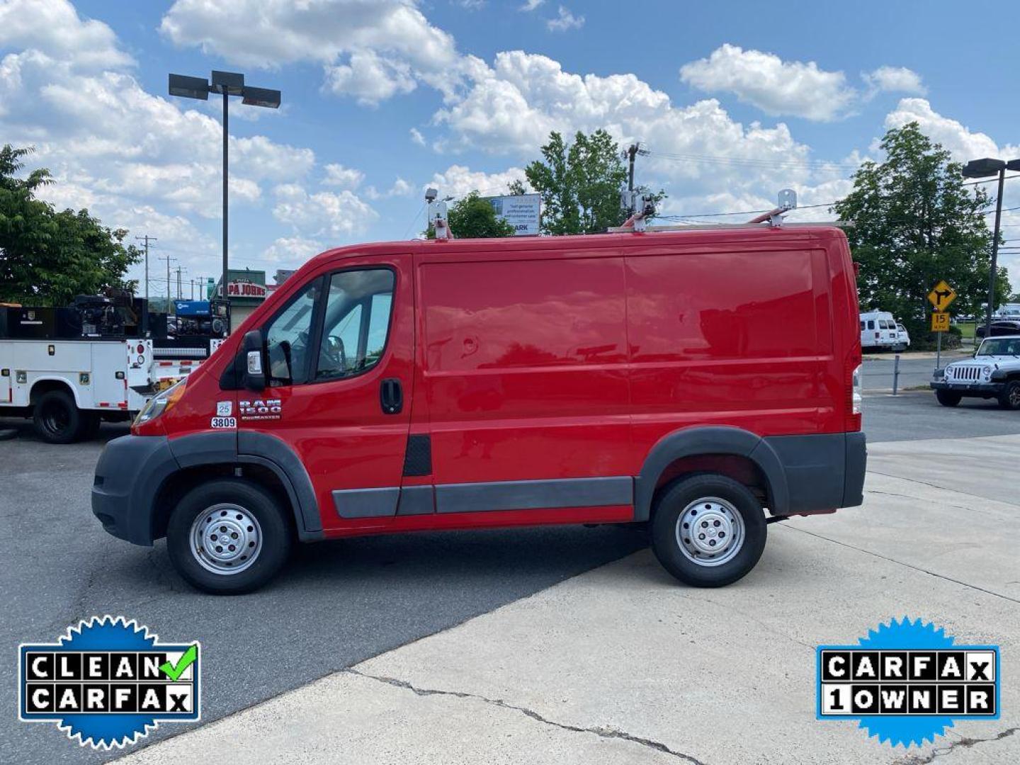 2017 Flame Red Clearcoat /Gray Ram ProMaster 1500 Low Roof (3C6TRVNGXHE) with an V6, 3.6L engine, 6-speed automatic transmission, located at 6520 E. Independence Blvd., Charlotte, NC, 28212, 35.146019, -80.723465 - Photo#5
