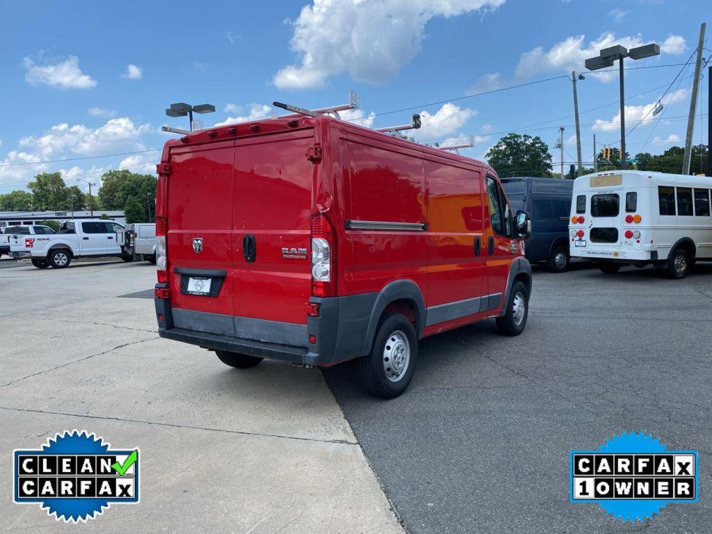 2017 Flame Red Clearcoat /Gray Ram ProMaster 1500 Low Roof (3C6TRVNGXHE) with an V6, 3.6L engine, 6-speed automatic transmission, located at 6520 E. Independence Blvd., Charlotte, NC, 28212, 35.146019, -80.723465 - Photo#8