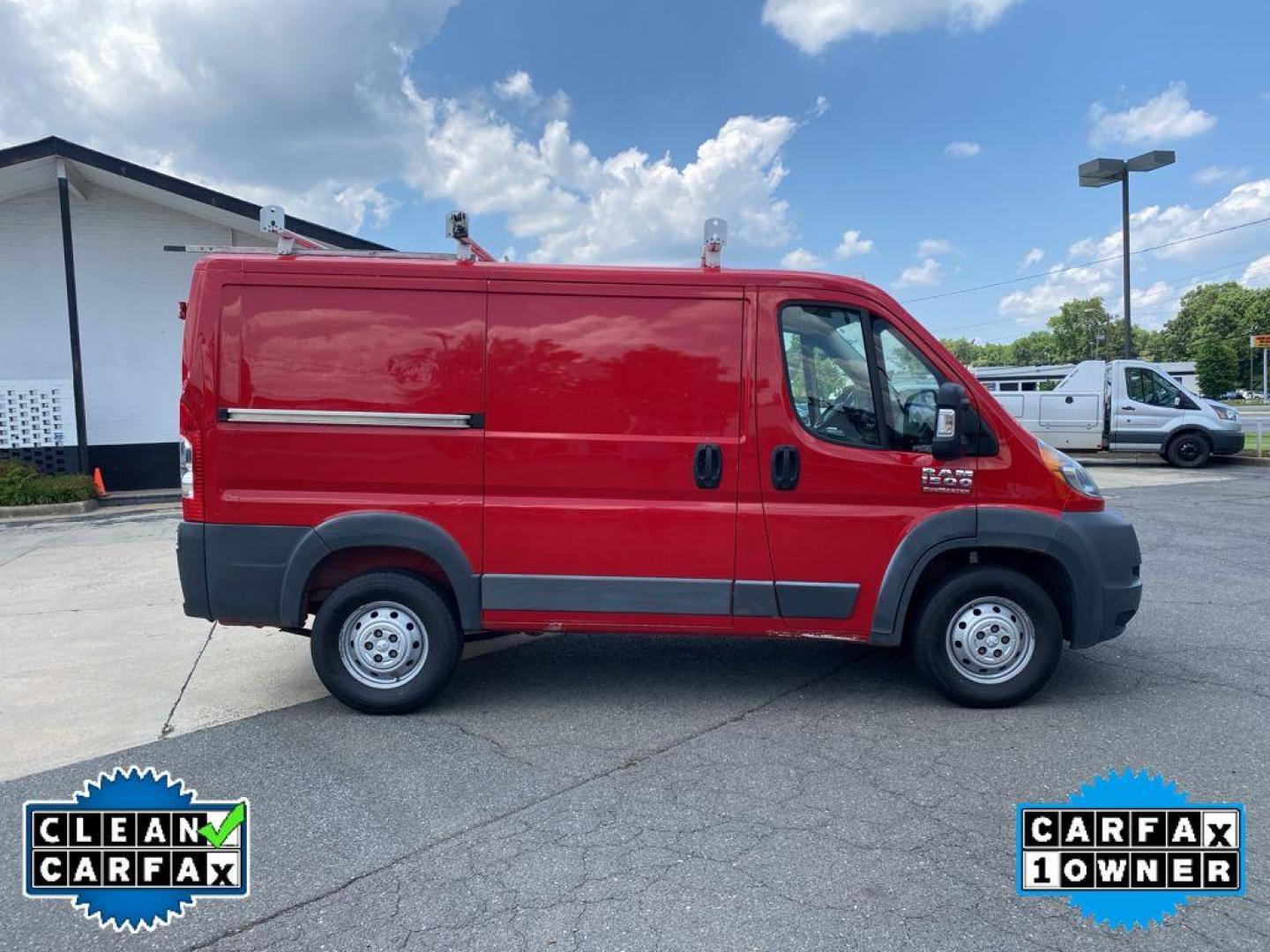 2017 Flame Red Clearcoat /Gray Ram ProMaster 1500 Low Roof (3C6TRVNGXHE) with an V6, 3.6L engine, 6-speed automatic transmission, located at 6520 E. Independence Blvd., Charlotte, NC, 28212, 35.146019, -80.723465 - Photo#9