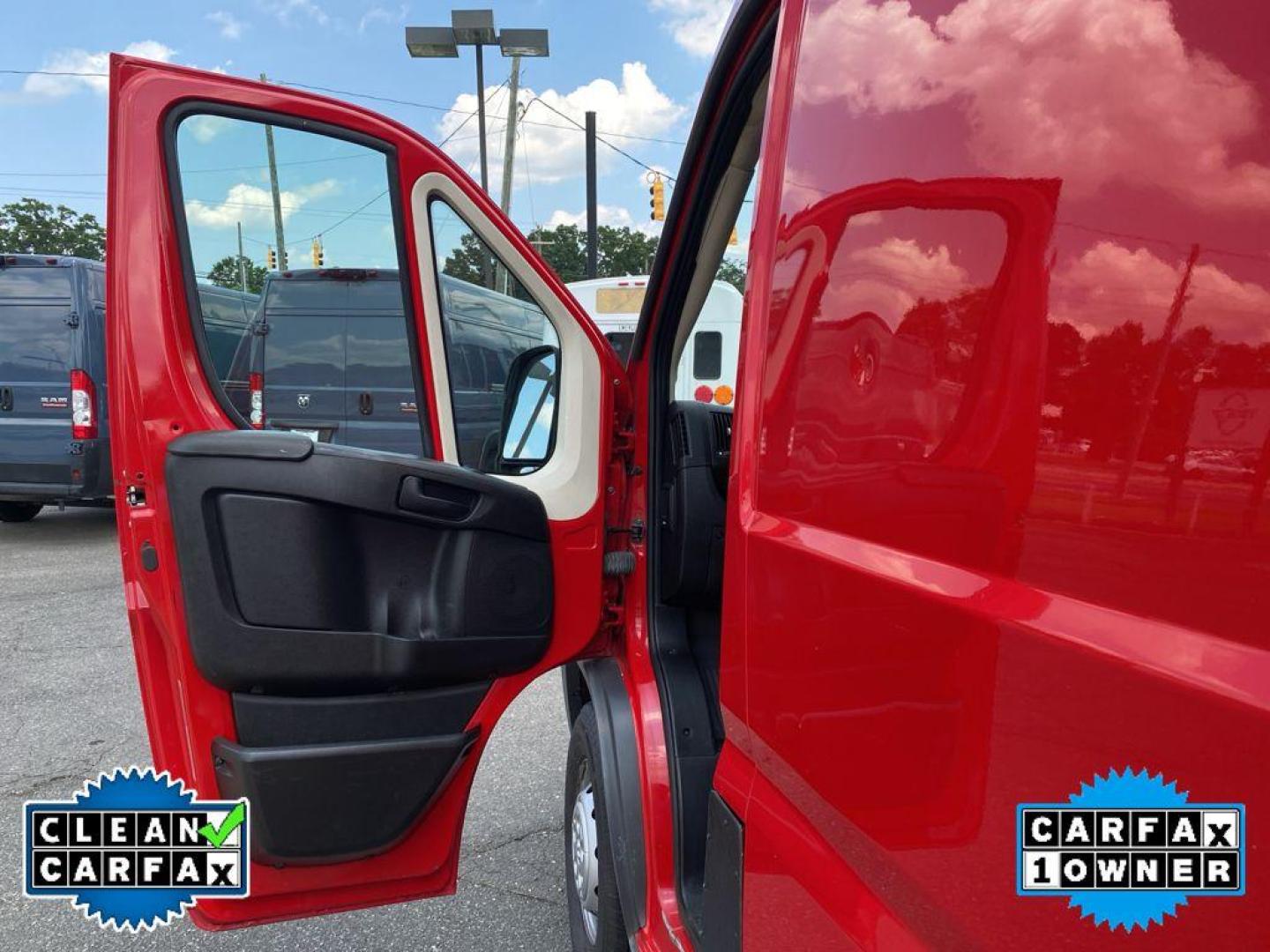 2017 Flame Red Clearcoat /Gray Ram ProMaster 1500 Low Roof (3C6TRVNGXHE) with an V6, 3.6L engine, 6-speed automatic transmission, located at 6520 E. Independence Blvd., Charlotte, NC, 28212, 35.146019, -80.723465 - Photo#14