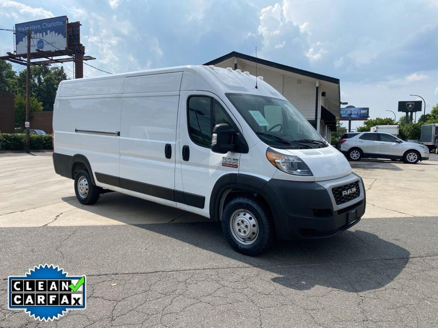 2020 Bright White Clearcoat /Black Ram ProMaster 3500 High Roof (3C6URVJG6LE) with an V6, 3.6L engine, 6-speed automatic transmission, located at 6520 E. Independence Blvd., Charlotte, NC, 28212, 35.146019, -80.723465 - <b>Equipment</b><br>The state of the art park assist system will guide you easily into any spot. See what's behind you with the back up camera on this 1 ton van. This vehicle has a clean CARFAX vehicle history report. This model features a hands-free Bluetooth phone system. This vehicle shines with - Photo#7