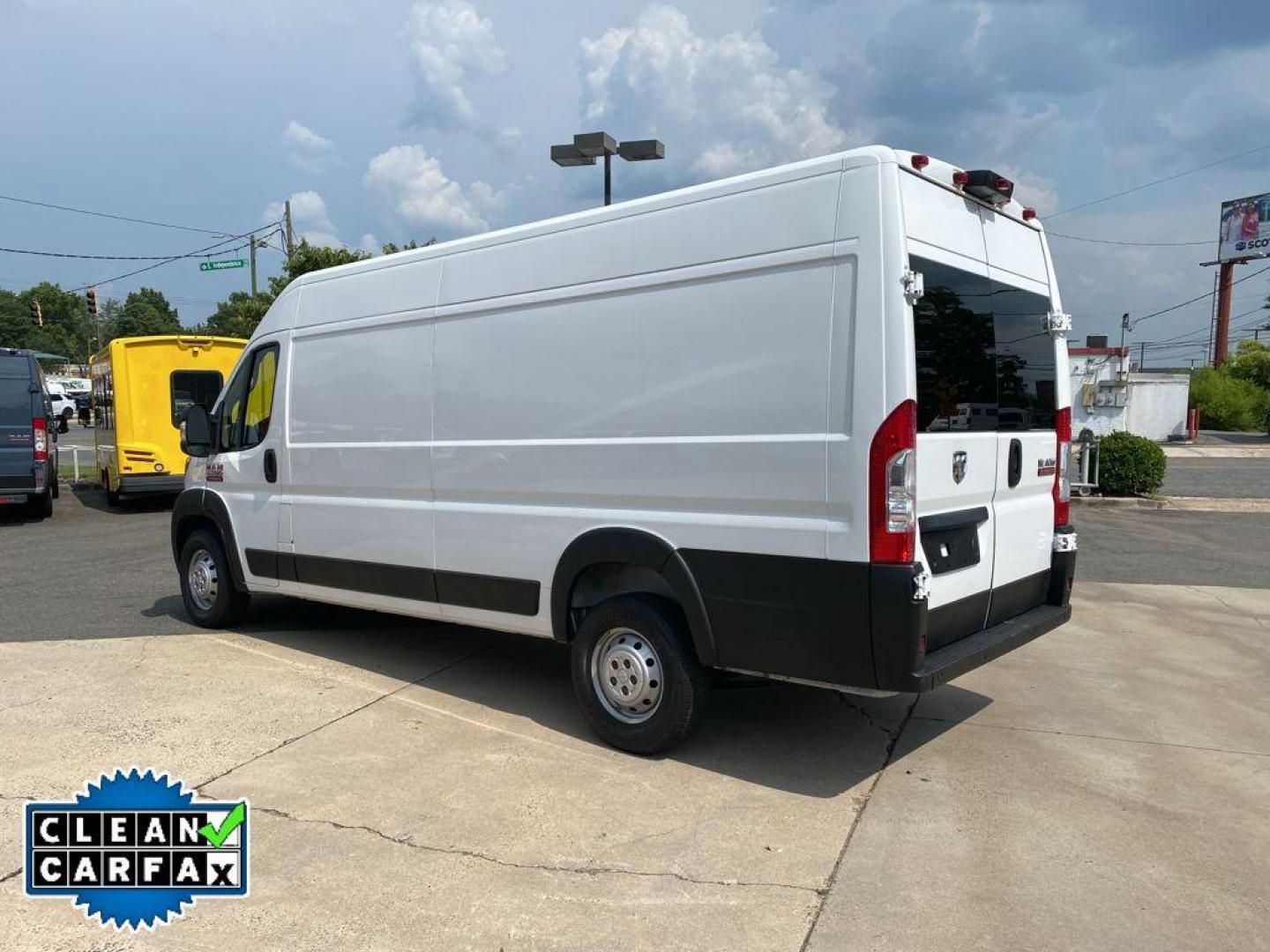 2020 Bright White Clearcoat /Black Ram ProMaster 3500 High Roof (3C6URVJG6LE) with an V6, 3.6L engine, 6-speed automatic transmission, located at 6520 E. Independence Blvd., Charlotte, NC, 28212, 35.146019, -80.723465 - <b>Equipment</b><br>The state of the art park assist system will guide you easily into any spot. See what's behind you with the back up camera on this 1 ton van. This vehicle has a clean CARFAX vehicle history report. This model features a hands-free Bluetooth phone system. This vehicle shines with - Photo#11
